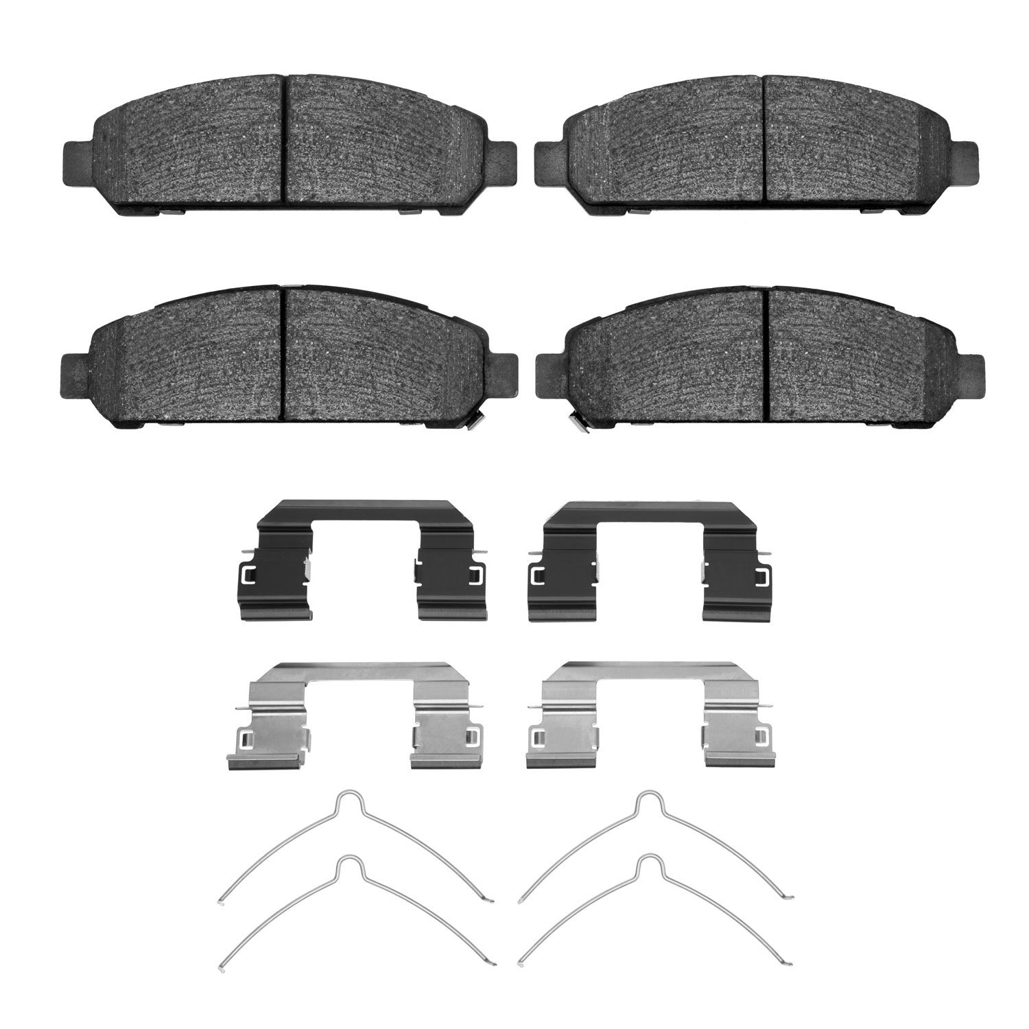 1551-1401-01 5000 Advanced Low-Metallic Brake Pads & Hardware Kit, 2009-2015 Lexus/Toyota/Scion, Position: Front