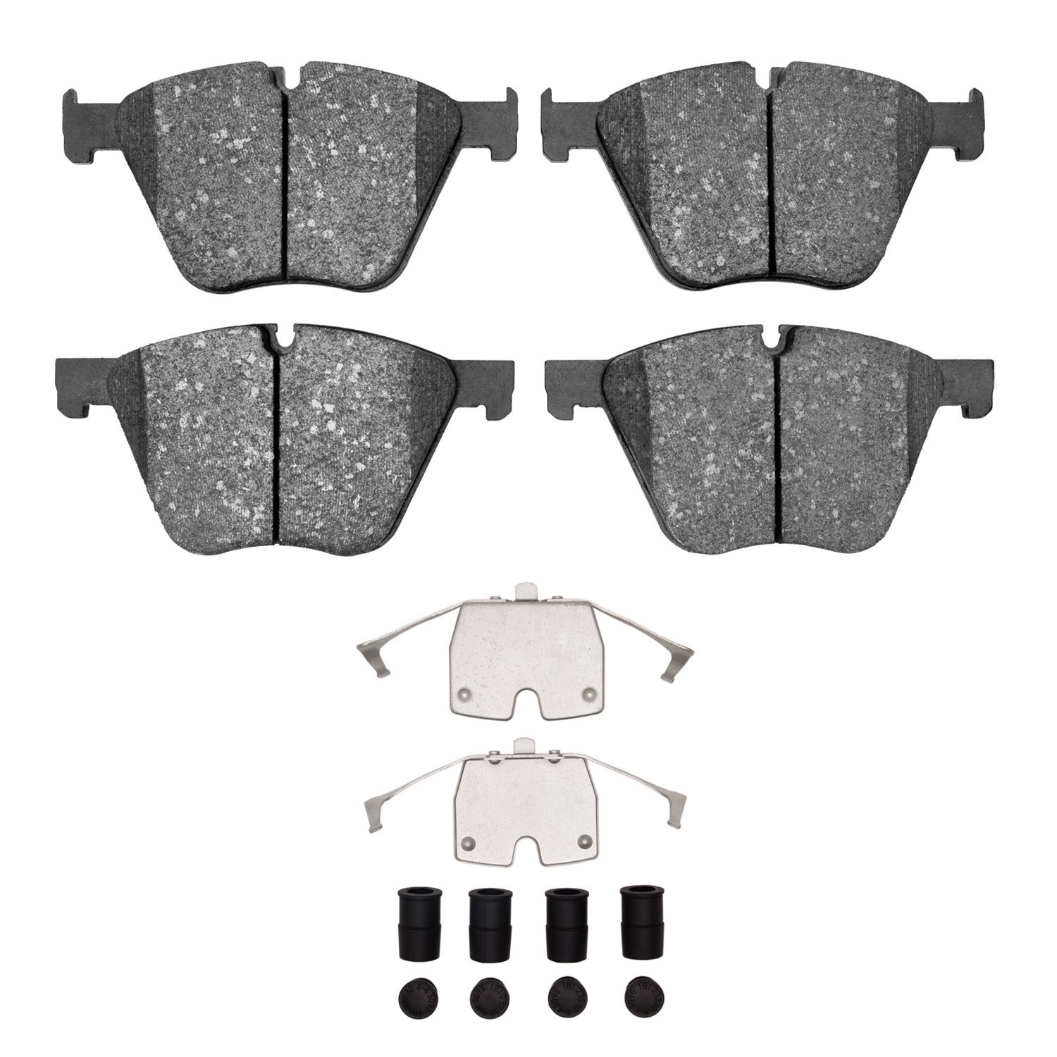 1551-1443-01 5000 Advanced Low-Metallic Brake Pads & Hardware Kit, 2010-2019 BMW, Position: Front
