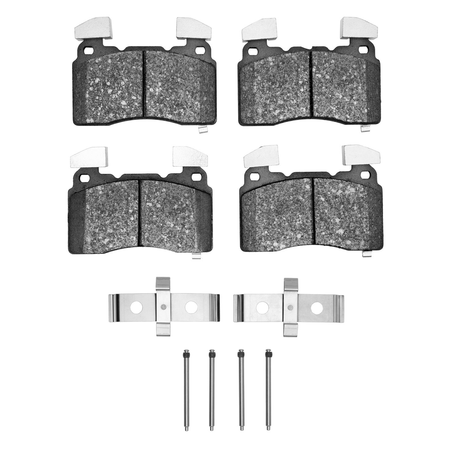 1551-1474-13 5000 Advanced Low-Metallic Brake Pads & Hardware Kit, 2012-2017 Multiple Makes/Models, Position: Front