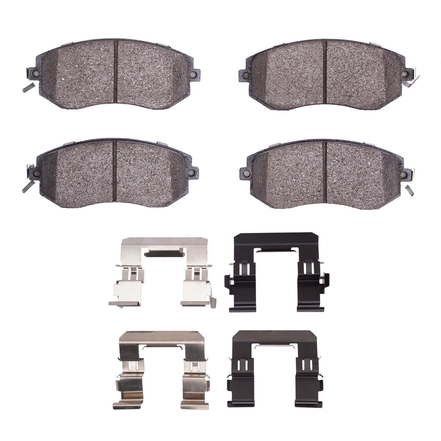 1551-1539-01 5000 Advanced Ceramic Brake Pads & Hardware Kit, 2010-2020 Multiple Makes/Models, Position: Front
