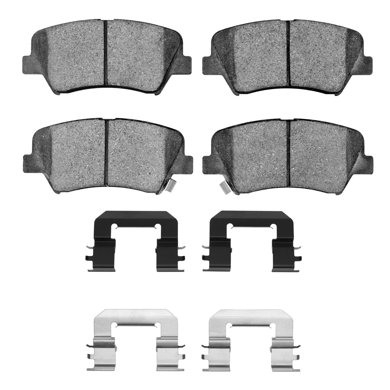 1551-1543-02 5000 Advanced Ceramic Brake Pads & Hardware Kit, 2012-2016 Kia/Hyundai/Genesis, Position: Front