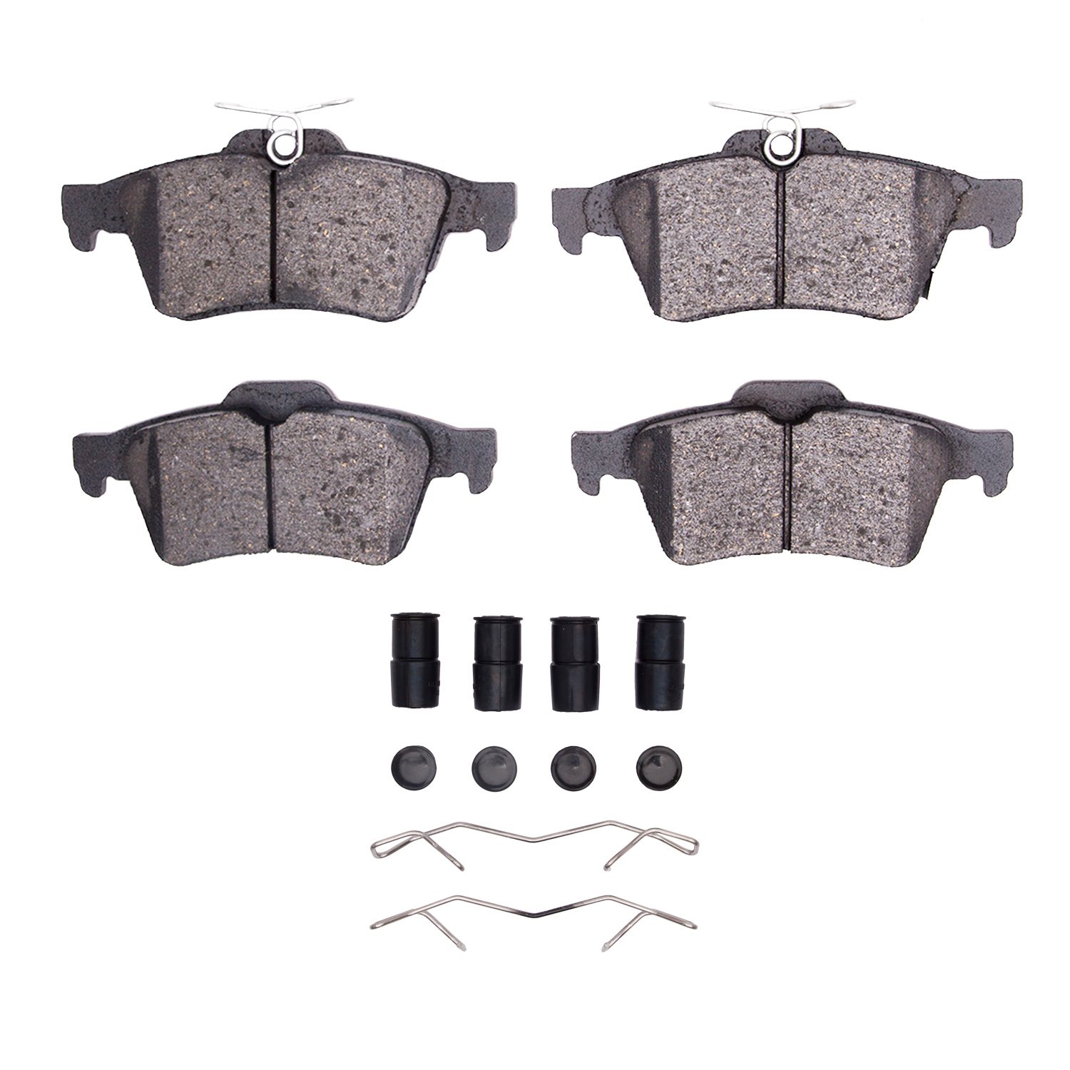 1551-1564-11 5000 Advanced Ceramic Brake Pads & Hardware Kit, Fits Select Ford/Lincoln/Mercury/Mazda, Position: Rear