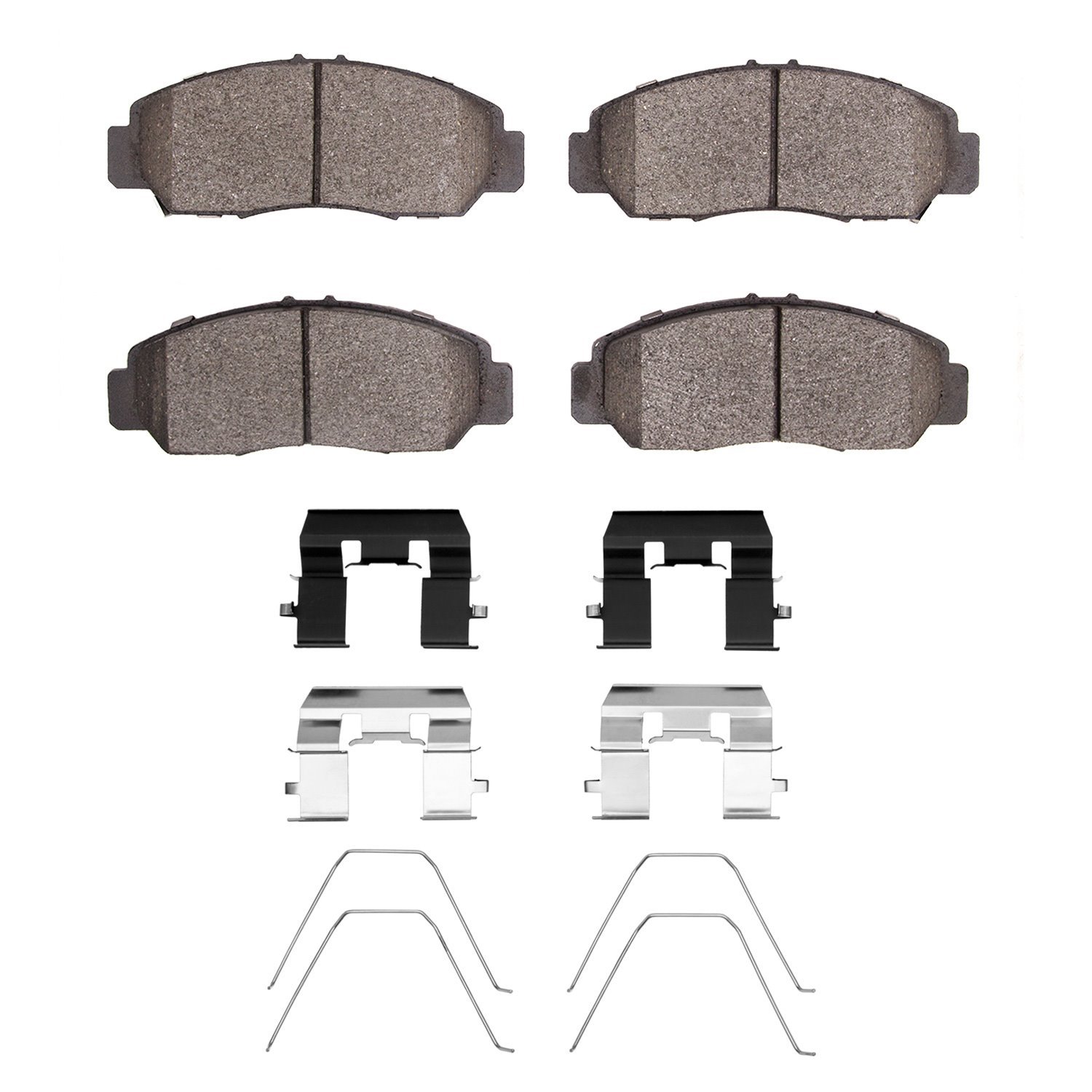 1551-1608-01 5000 Advanced Ceramic Brake Pads & Hardware Kit, 2003-2021 Acura/Honda, Position: Front