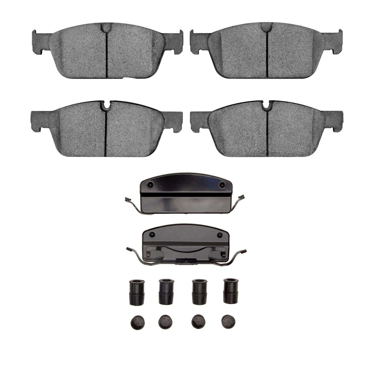 1551-1636-01 5000 Advanced Ceramic Brake Pads & Hardware Kit, 2012-2014 Mercedes-Benz, Position: Front