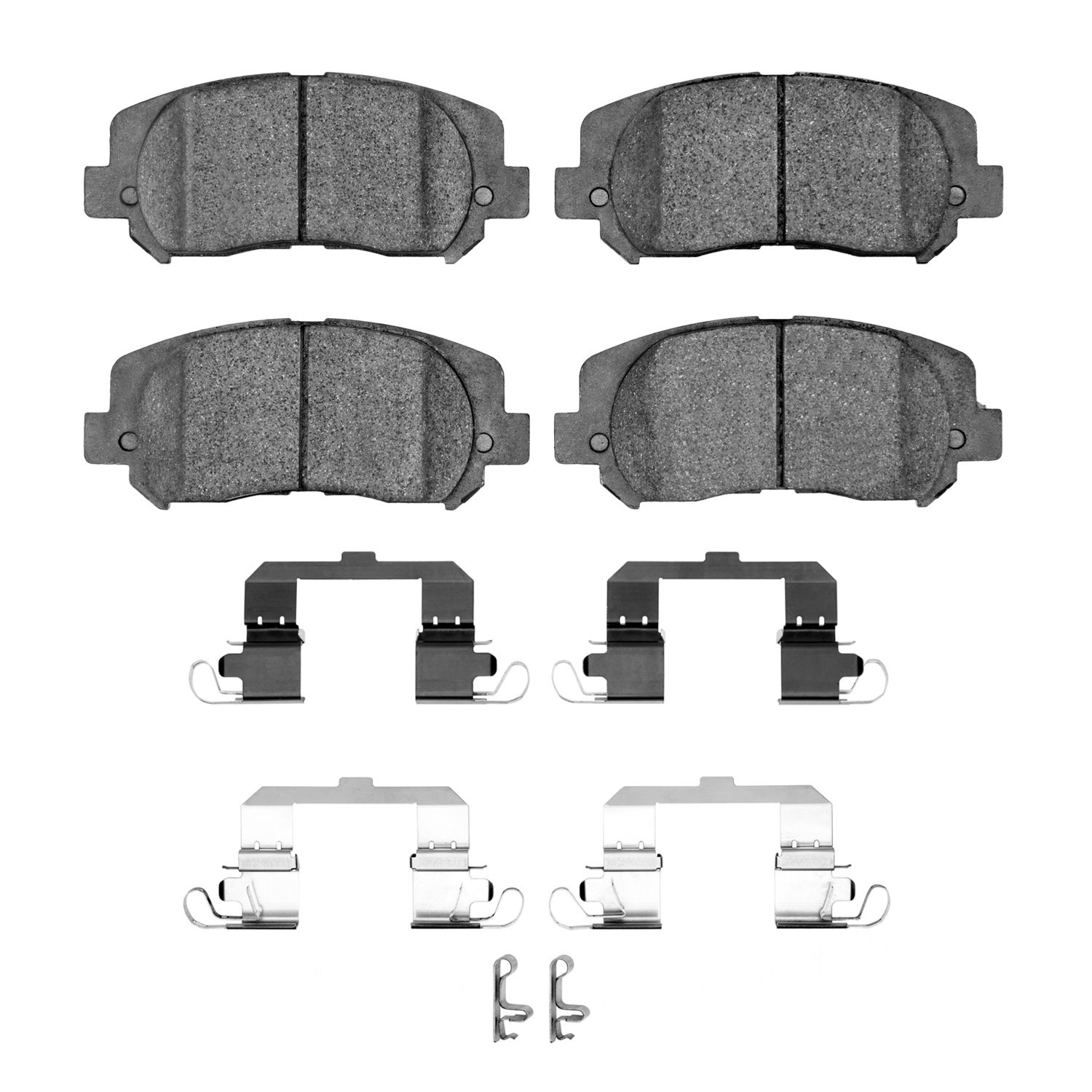 1551-1640-12 5000 Advanced Ceramic Brake Pads & Hardware Kit, Fits Select Mopar, Position: Front