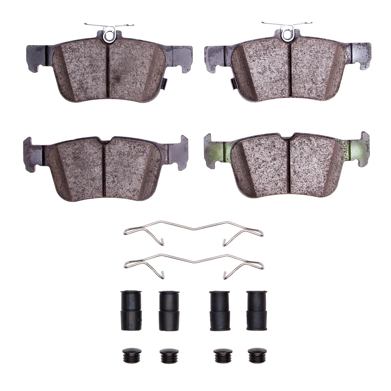 1551-1665-11 5000 Advanced Ceramic Brake Pads & Hardware Kit, Fits Select Ford/Lincoln/Mercury/Mazda, Position: Rear