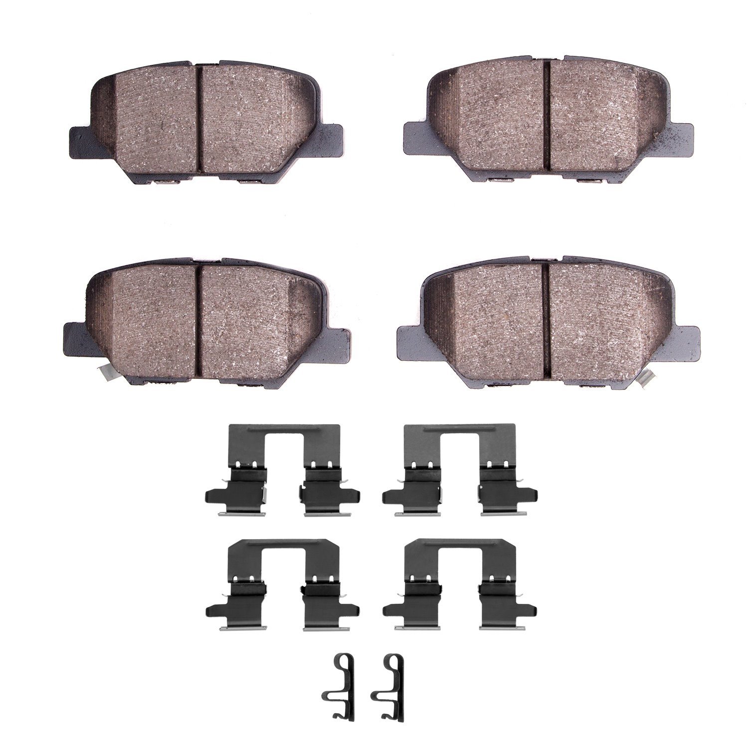 1551-1679-01 5000 Advanced Ceramic Brake Pads & Hardware Kit, Fits Select Multiple Makes/Models, Position: Rear