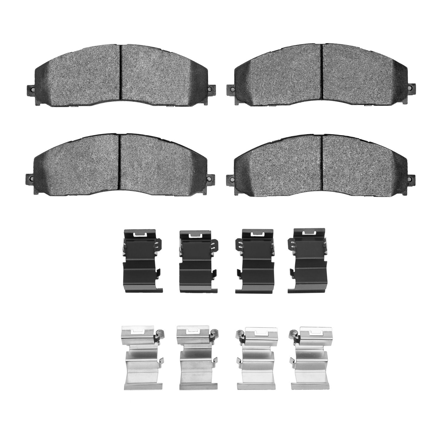 1551-1680-01 5000 Advanced Semi-Metallic Brake Pads & Hardware Kit, Fits Select Ford/Lincoln/Mercury/Mazda, Position: Fr,Front