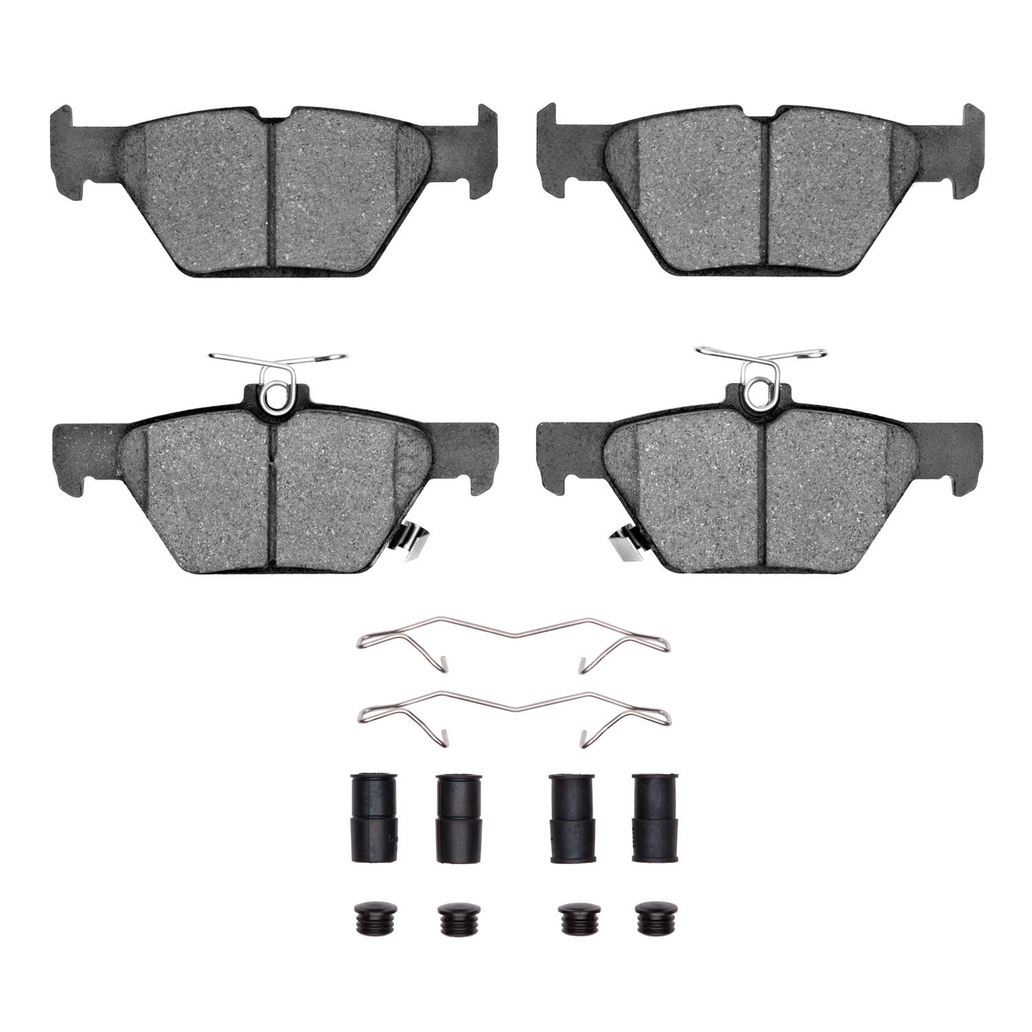 1551-1808-01 5000 Advanced Ceramic Brake Pads & Hardware Kit, Fits Select Subaru, Position: Rear