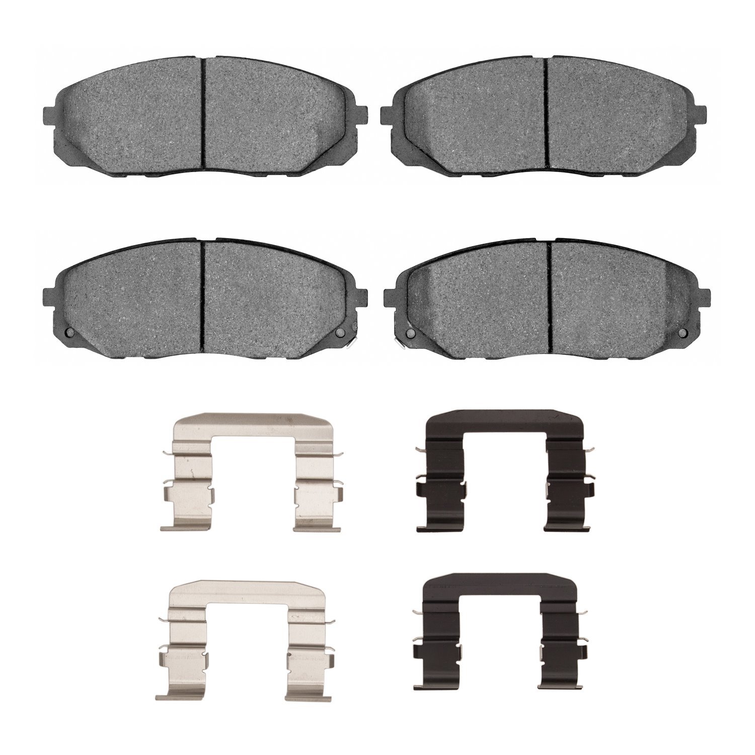 1551-1814-01 5000 Advanced Ceramic Brake Pads & Hardware Kit, 2015-2020 Kia/Hyundai/Genesis, Position: Front