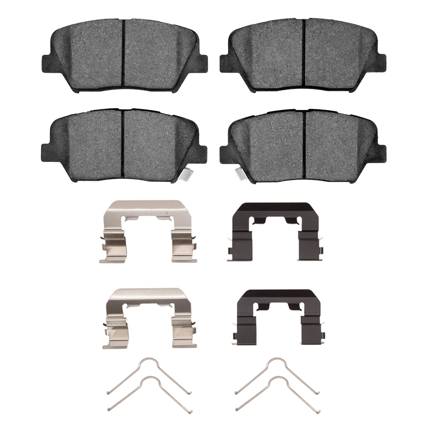 1551-1815-01 5000 Advanced Ceramic Brake Pads & Hardware Kit, Fits Select Kia/Hyundai/Genesis, Position: Front