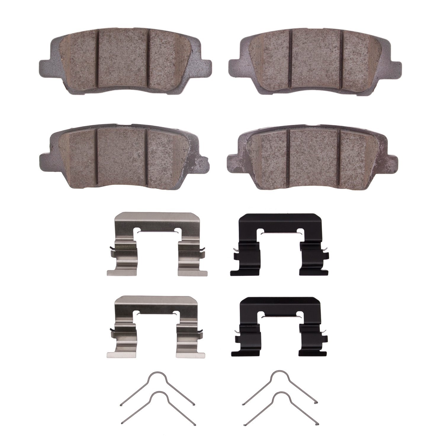 1551-1839-01 5000 Advanced Ceramic Brake Pads & Hardware Kit, 2013-2019 GM, Position: Rear