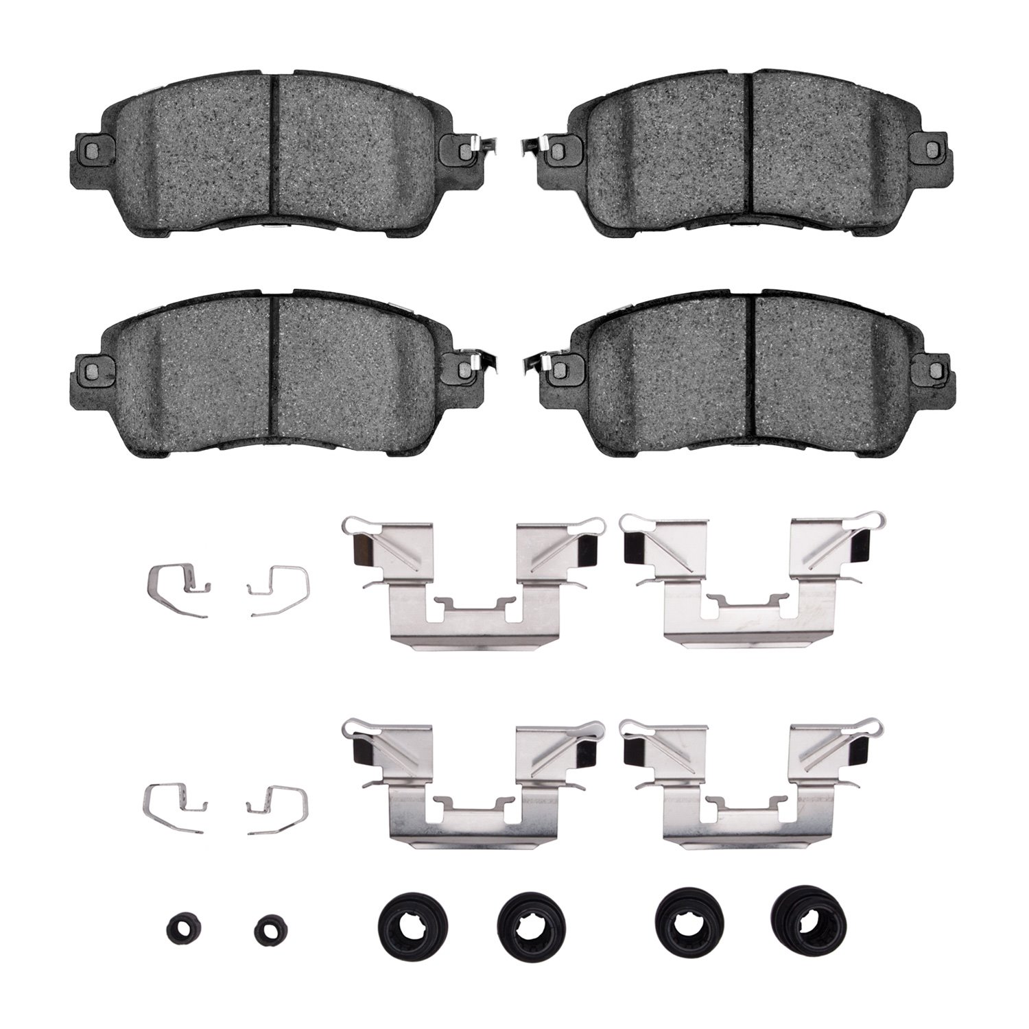 1551-1852-01 5000 Advanced Ceramic Brake Pads & Hardware Kit, 2016-2020 Multiple Makes/Models, Position: Front