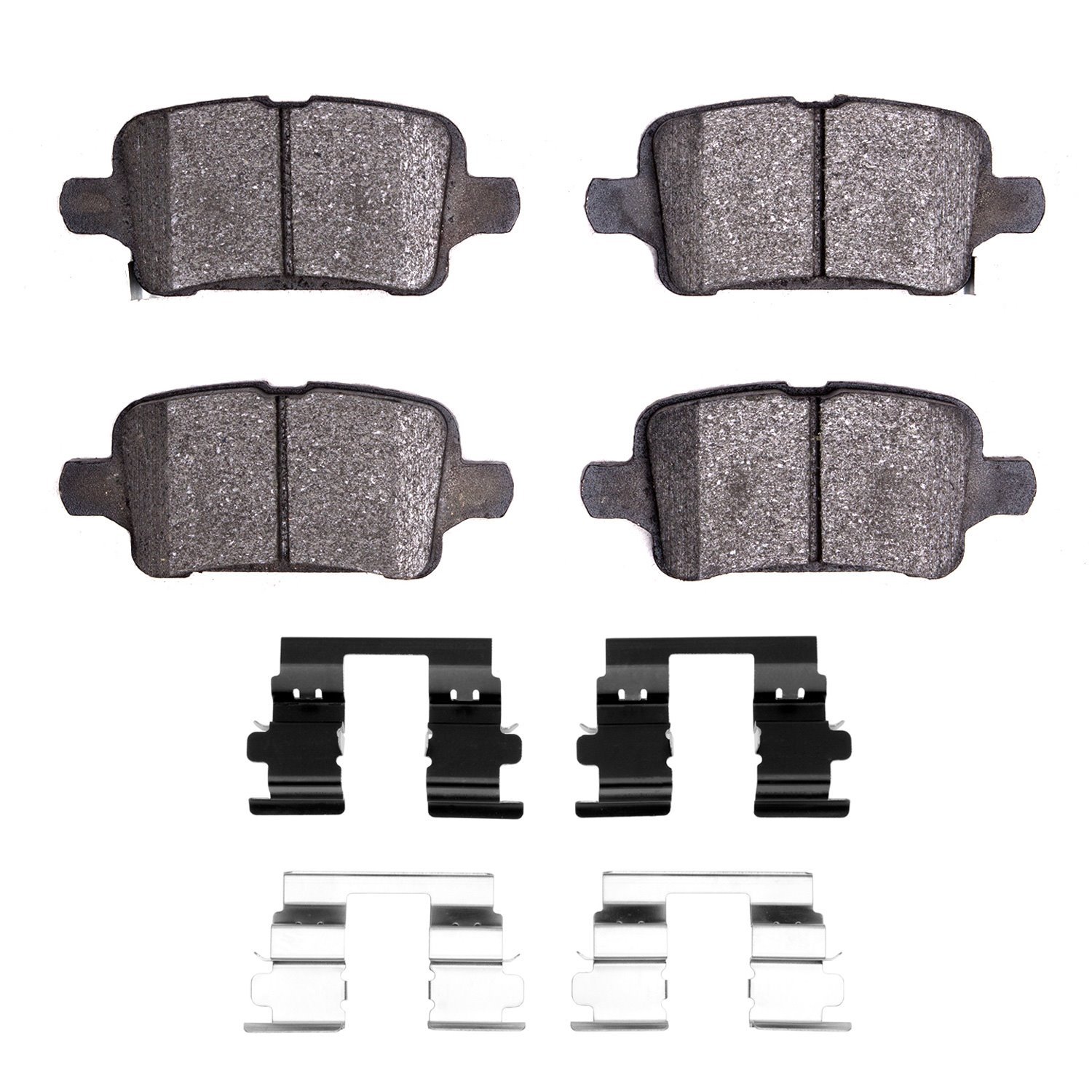 1551-1857-01 5000 Advanced Ceramic Brake Pads & Hardware Kit, Fits Select GM, Position: Rear