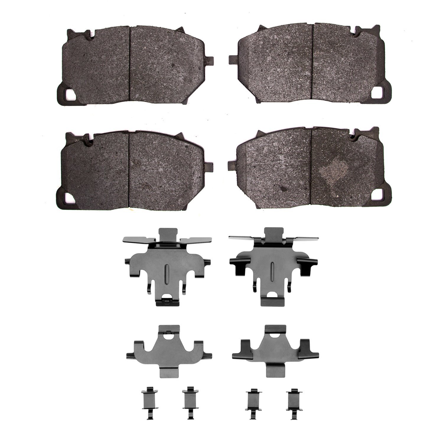 1551-1899-01 5000 Advanced Low-Metallic Brake Pads & Hardware Kit, Fits Select Multiple Makes/Models, Position: Front