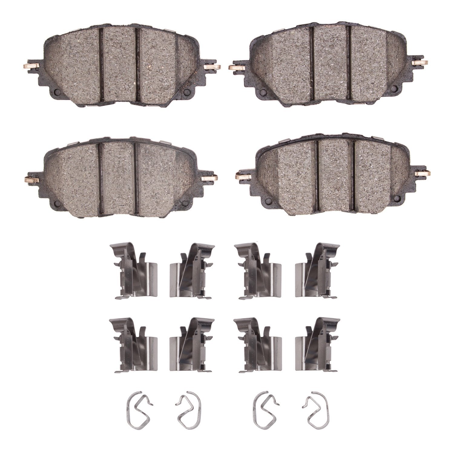 1551-1903-01 5000 Advanced Ceramic Brake Pads & Hardware Kit, Fits Select Multiple Makes/Models, Position: Front