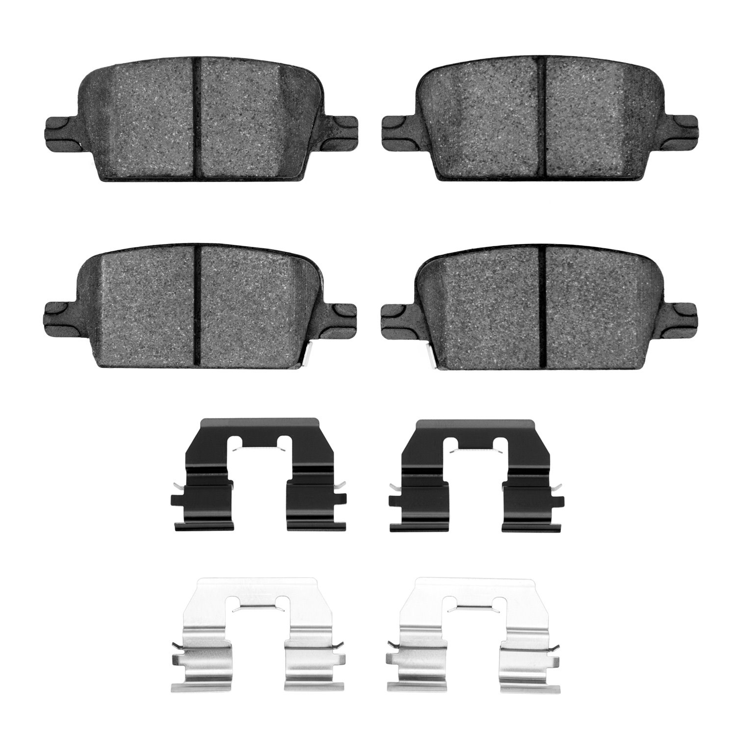 1551-1921-01 5000 Advanced Ceramic Brake Pads & Hardware Kit, Fits Select GM, Position: Rear