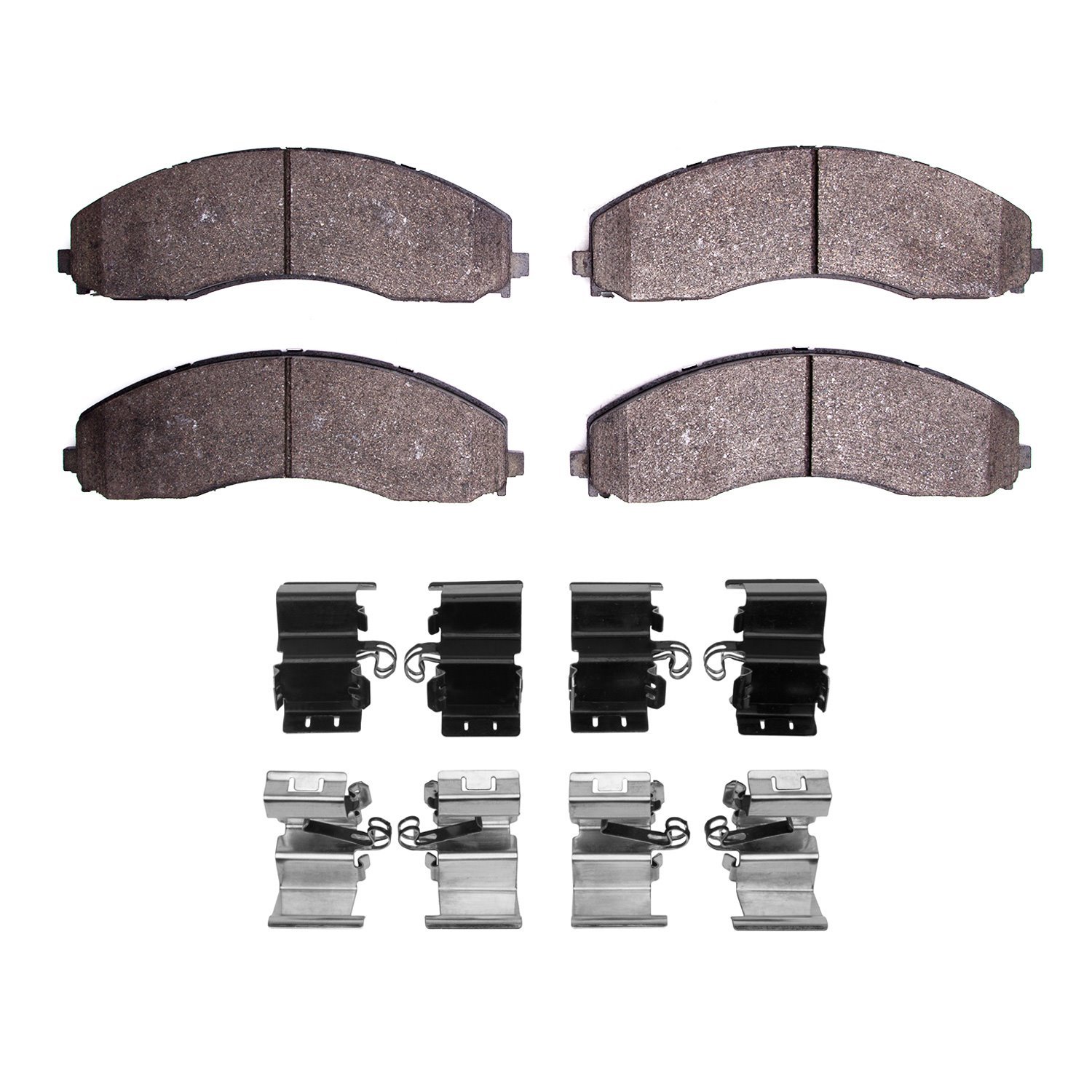 1551-2018-01 5000 Advanced Semi-Metallic Brake Pads & Hardware Kit, Fits Select Ford/Lincoln/Mercury/Mazda, Position: Front,Fr &