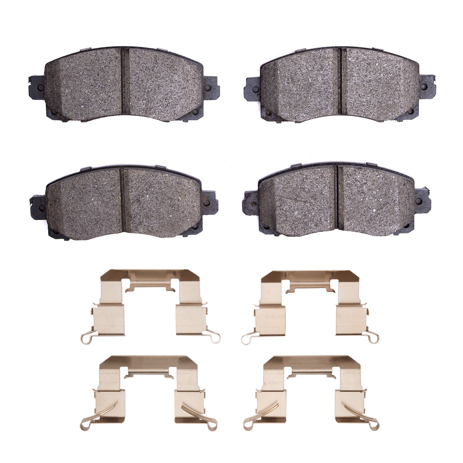 1551-2045-02 5000 Advanced Ceramic Brake Pads & Hardware Kit, Fits Select Subaru, Position: Front