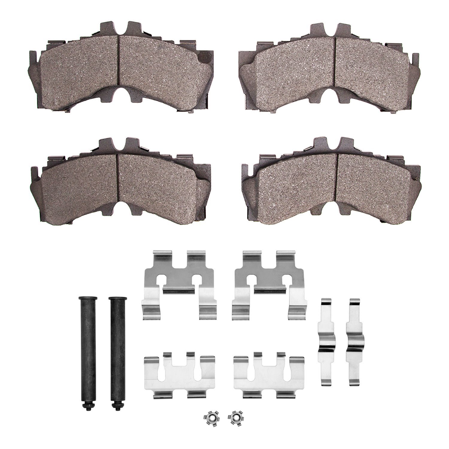 1551-2062-01 5000 Advanced Low-Metallic Brake Pads & Hardware Kit, Fits Select Lexus/Toyota/Scion, Position: Front