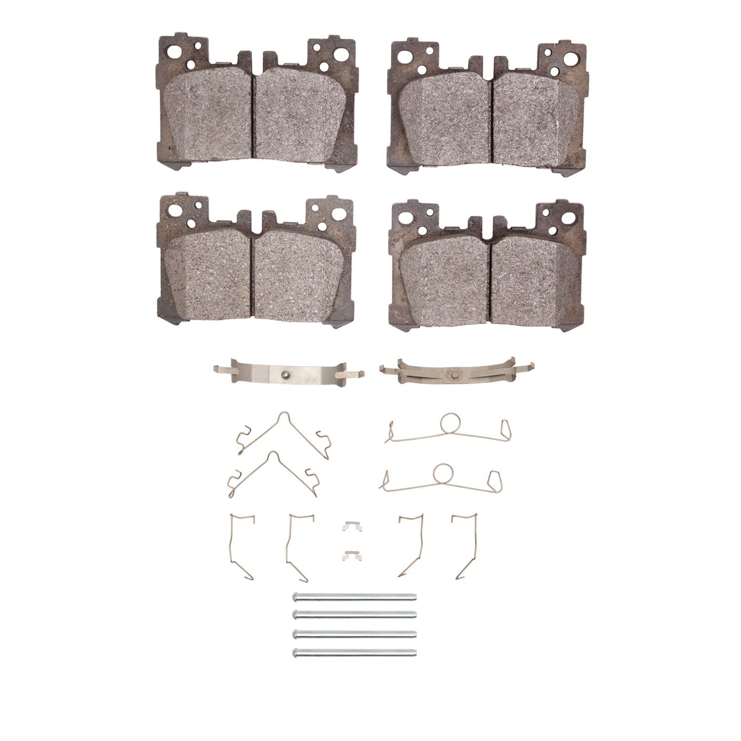 1551-2063-01 5000 Advanced Low-Metallic Brake Pads & Hardware Kit, Fits Select Lexus/Toyota/Scion, Position: Rear