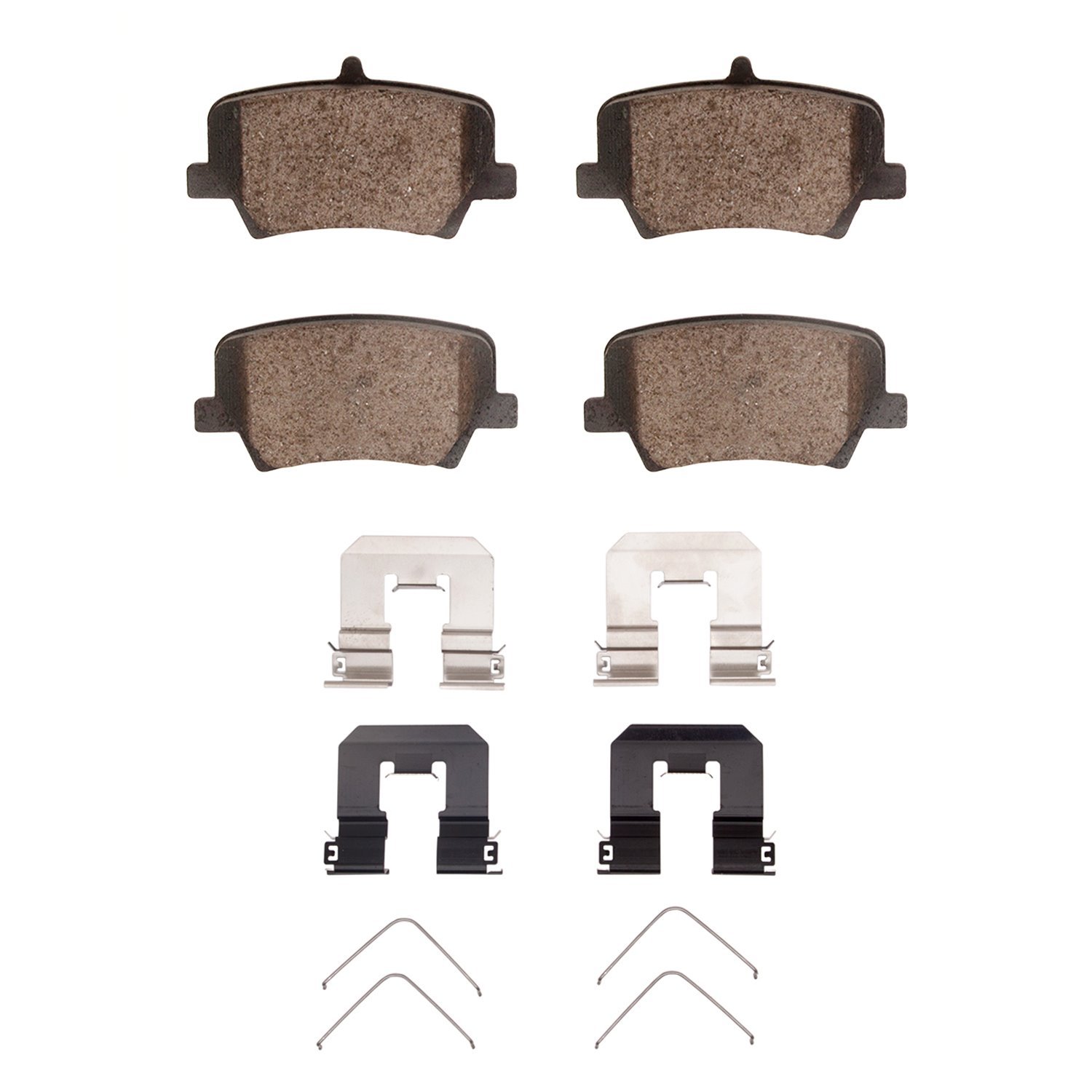 1551-2136-01 5000 Advanced Ceramic Brake Pads & Hardware Kit, Fits Select Volvo, Position: Rear