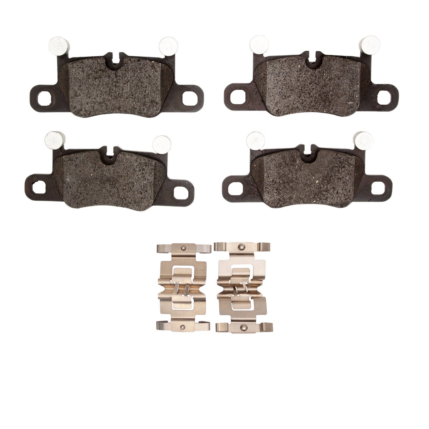 1551-2148-01 5000 Advanced Low-Metallic Brake Pads & Hardware Kit, 2019-2021 Porsche, Position: Rear