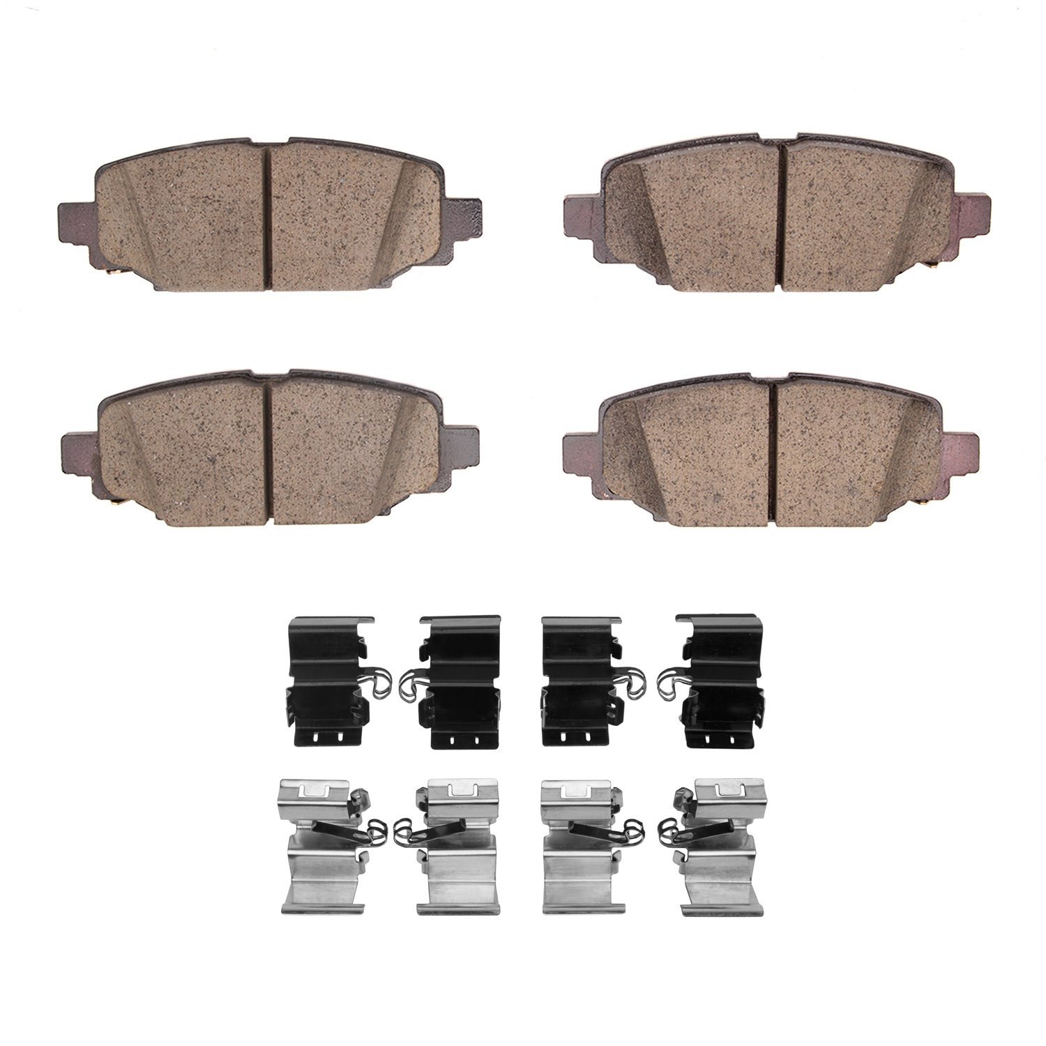 1551-2172-01 5000 Advanced Ceramic Brake Pads & Hardware Kit, Fits Select Mopar, Position: Rear
