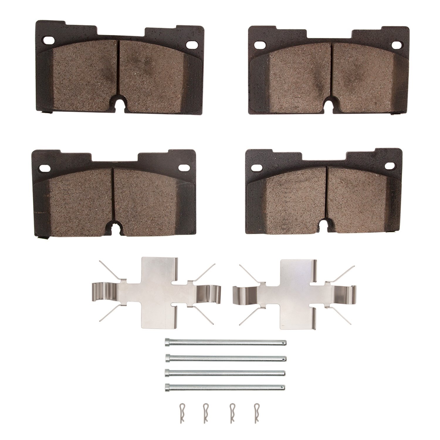 1551-2173-01 5000 Advanced Ceramic Brake Pads & Hardware Kit, Fits Select GM, Position: Front