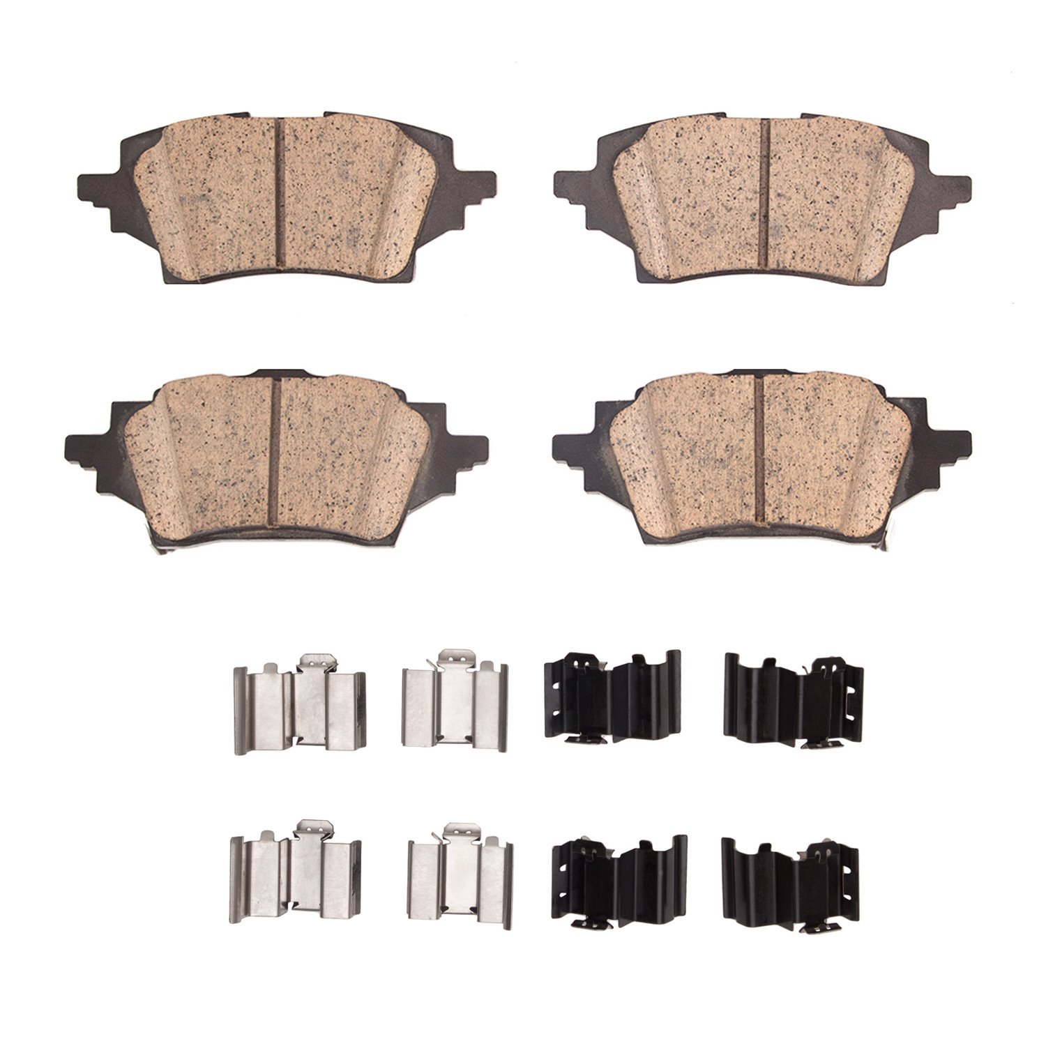 1551-2202-01 5000 Advanced Ceramic Brake Pads & Hardware Kit, Fits Select Lexus/Toyota/Scion, Position: Rear