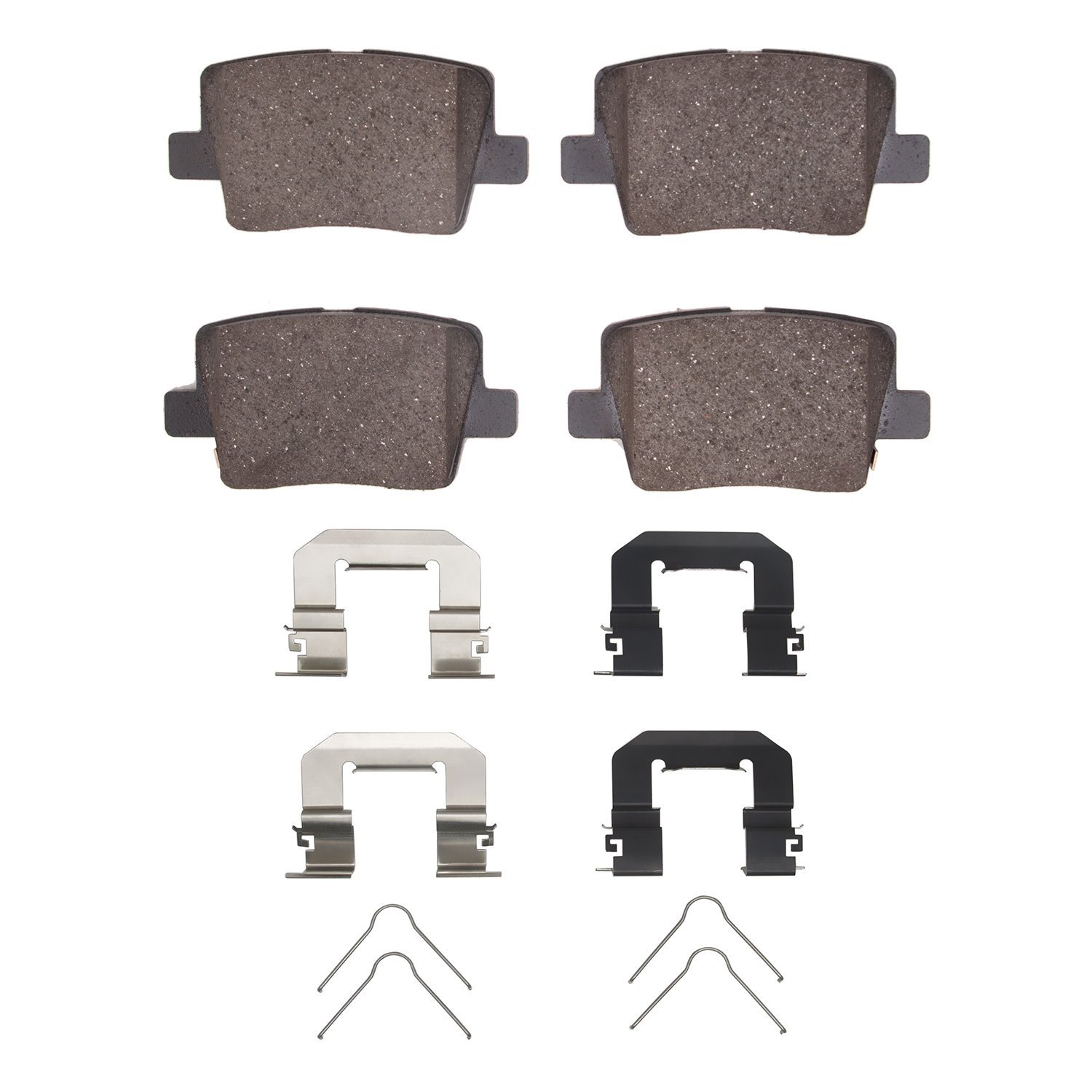 1551-2203-01 5000 Advanced Ceramic Brake Pads & Hardware Kit, Fits Select Kia/Hyundai/Genesis, Position: Rear
