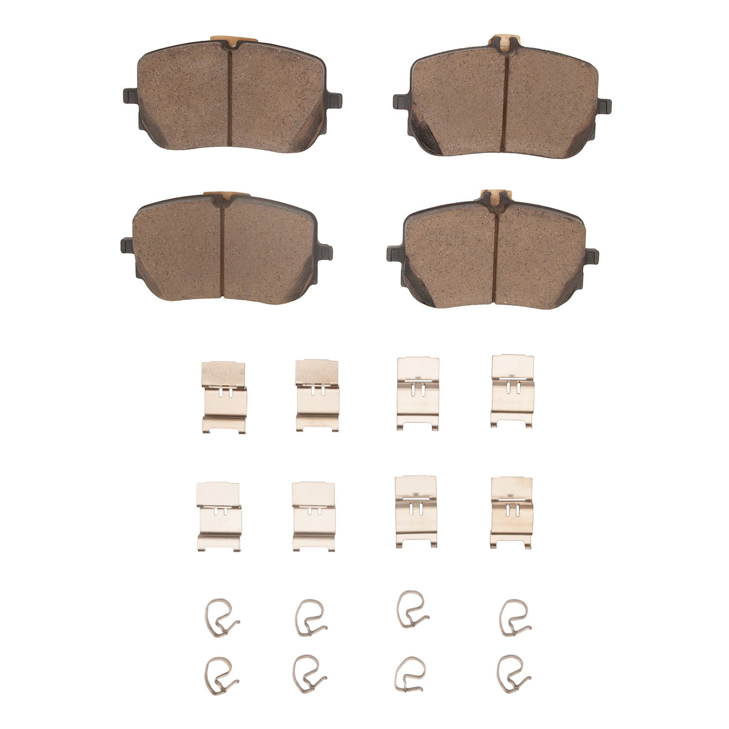 1551-2206-01 5000 Advanced Ceramic Brake Pads & Hardware Kit, Fits Select Mercedes-Benz, Position: Front
