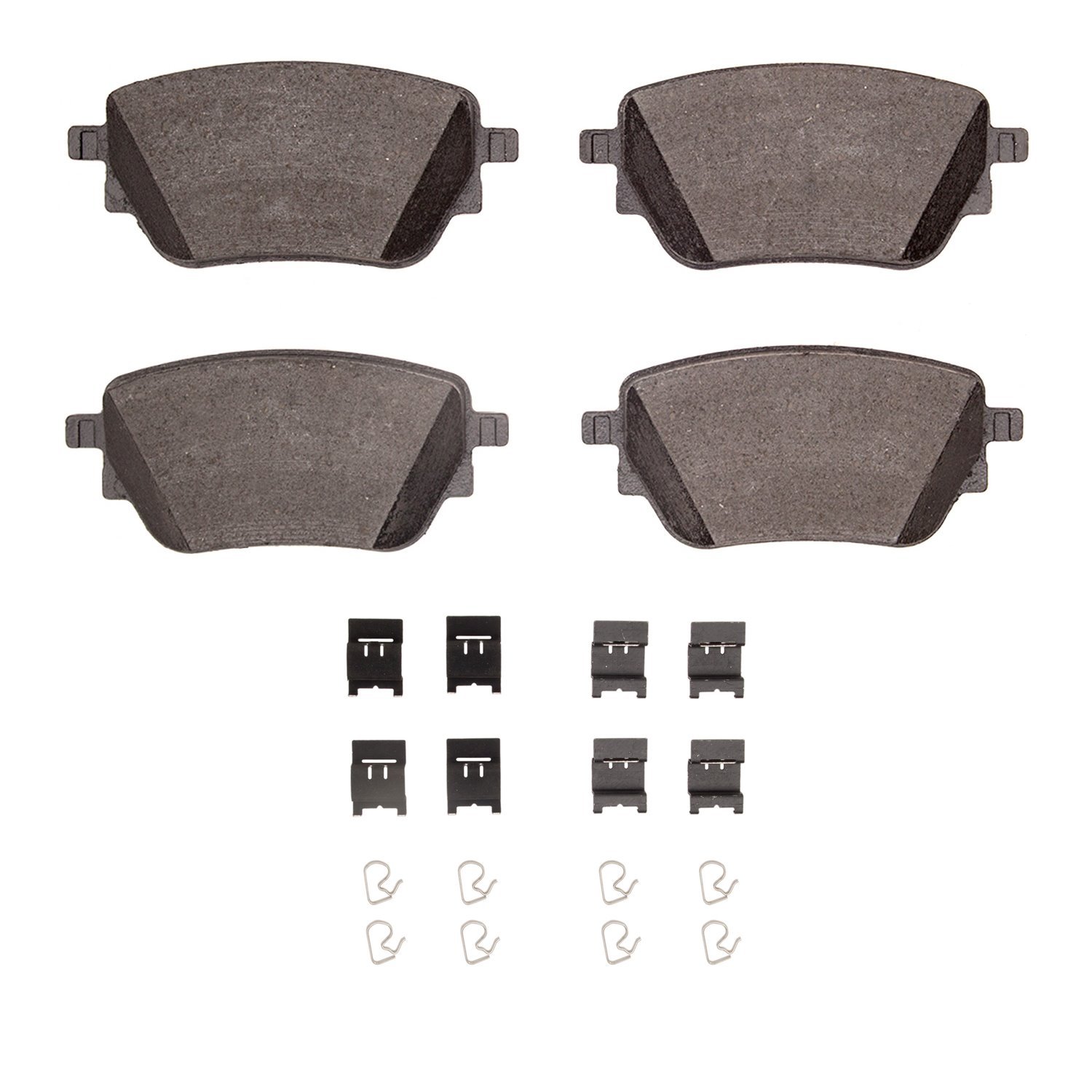 1551-2207-01 5000 Advanced Ceramic Brake Pads & Hardware Kit, Fits Select Mercedes-Benz, Position: Rear