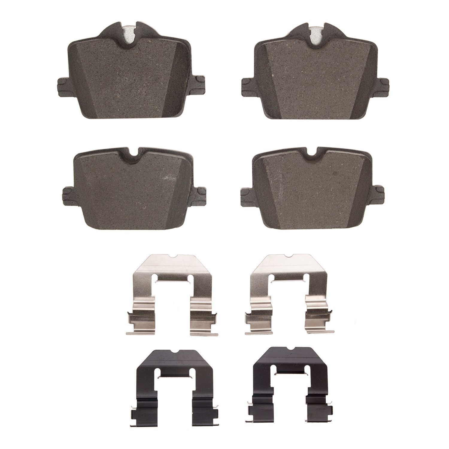 1551-2221-01 5000 Advanced Ceramic Brake Pads & Hardware Kit, Fits Select Multiple Makes/Models, Position: Rear