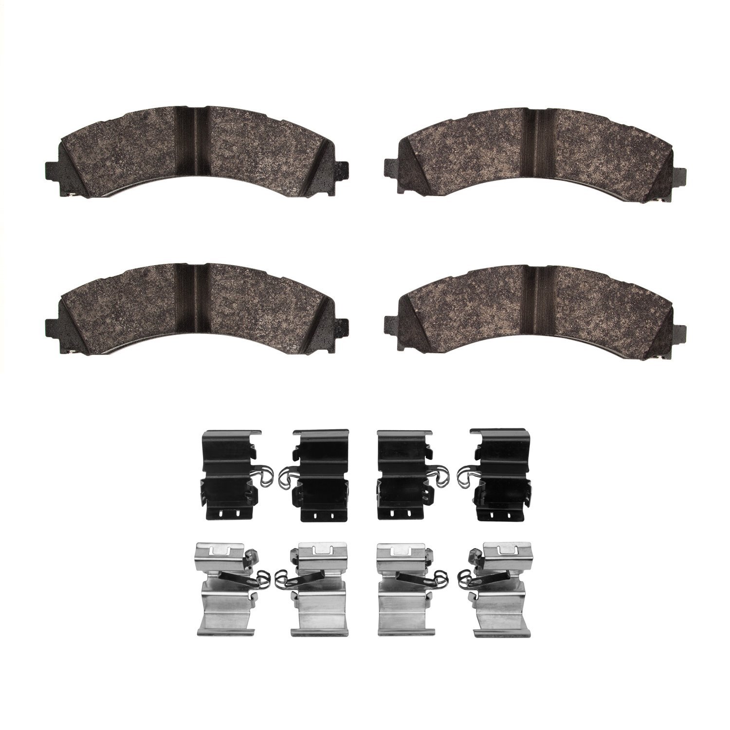 1551-2224-01 5000 Advanced Semi-Metallic Brake Pads & Hardware Kit, Fits Select Mopar, Position: Rear