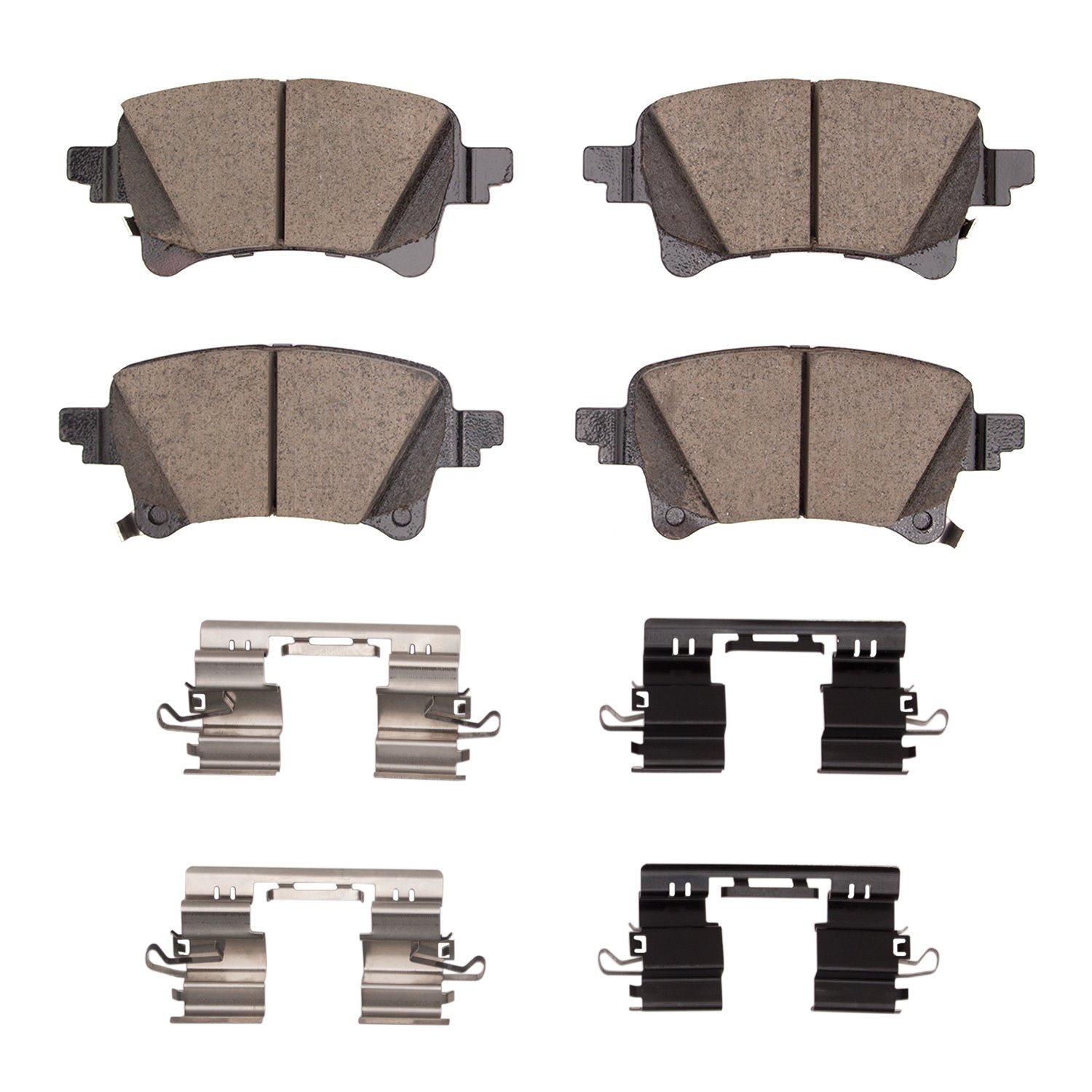 1551-2233-01 5000 Advanced Ceramic Brake Pads & Hardware Kit, Fits Select Mopar, Position: Rear