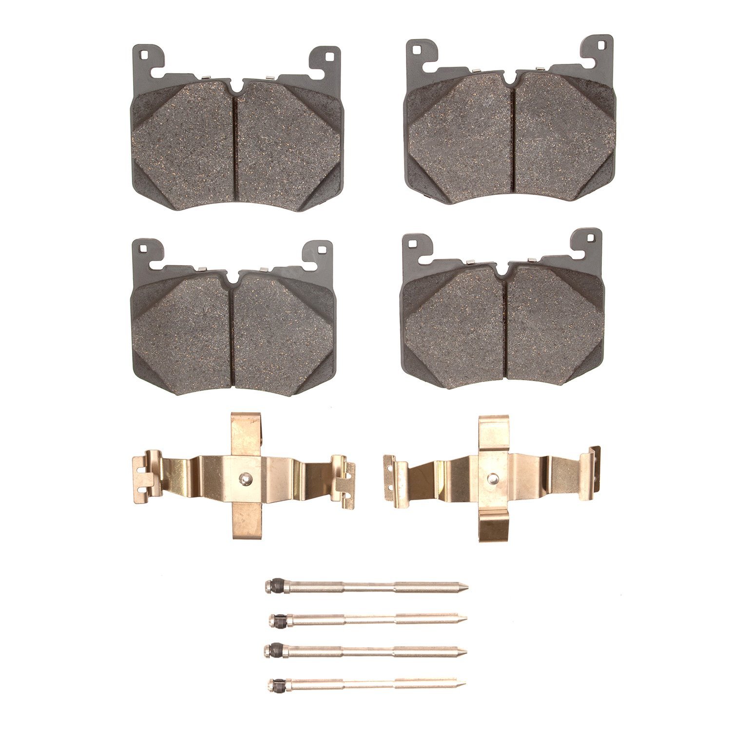 1551-2257-01 5000 Advanced Low-Metallic Brake Pads & Hardware Kit, 2019-2021 Multiple Makes/Models, Position: Front