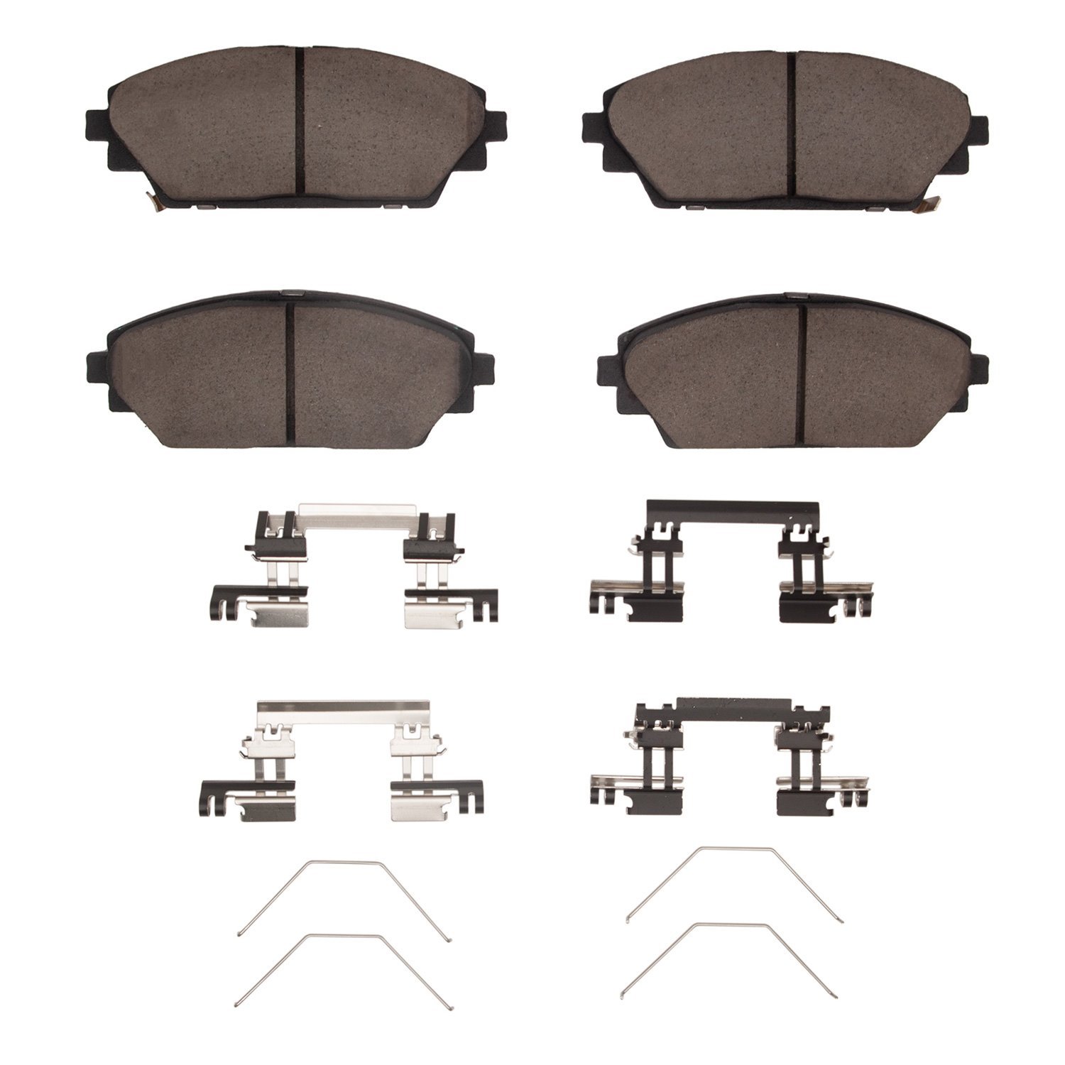 1551-2275-01 5000 Advanced Ceramic Brake Pads & Hardware Kit, Fits Select Ford/Lincoln/Mercury/Mazda, Position: Front