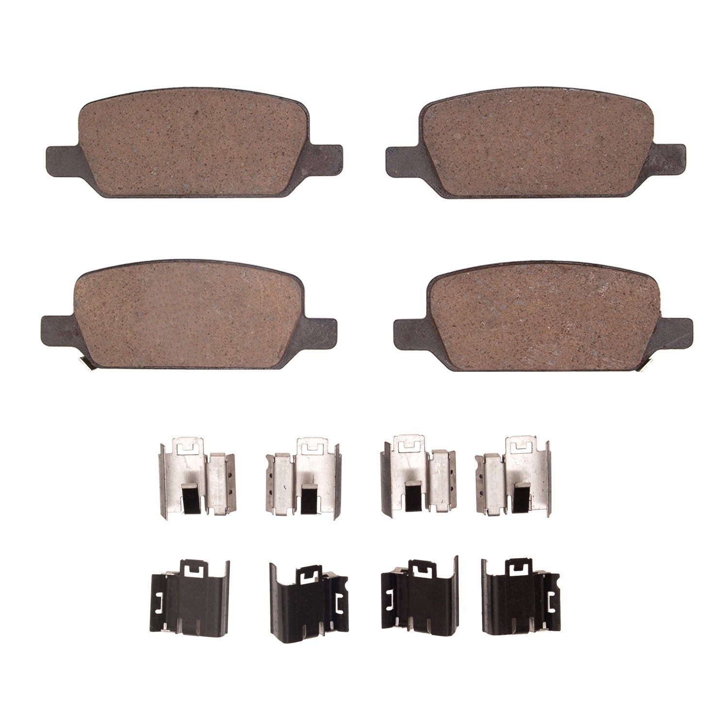 1551-2283-01 5000 Advanced Ceramic Brake Pads & Hardware Kit, Fits Select Tesla, Position: Rear