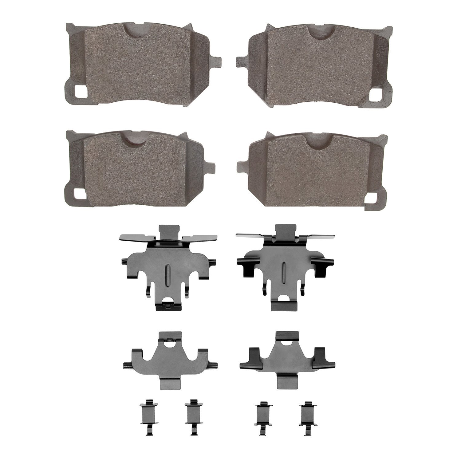 1551-2284-01 5000 Advanced Low-Metallic Brake Pads & Hardware Kit, Fits Select Multiple Makes/Models, Position: Front