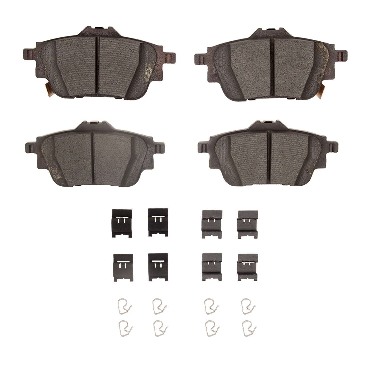 1551-2306-01 5000 Advanced Ceramic Brake Pads & Hardware Kit, Fits Select Infiniti/Nissan, Position: Rear