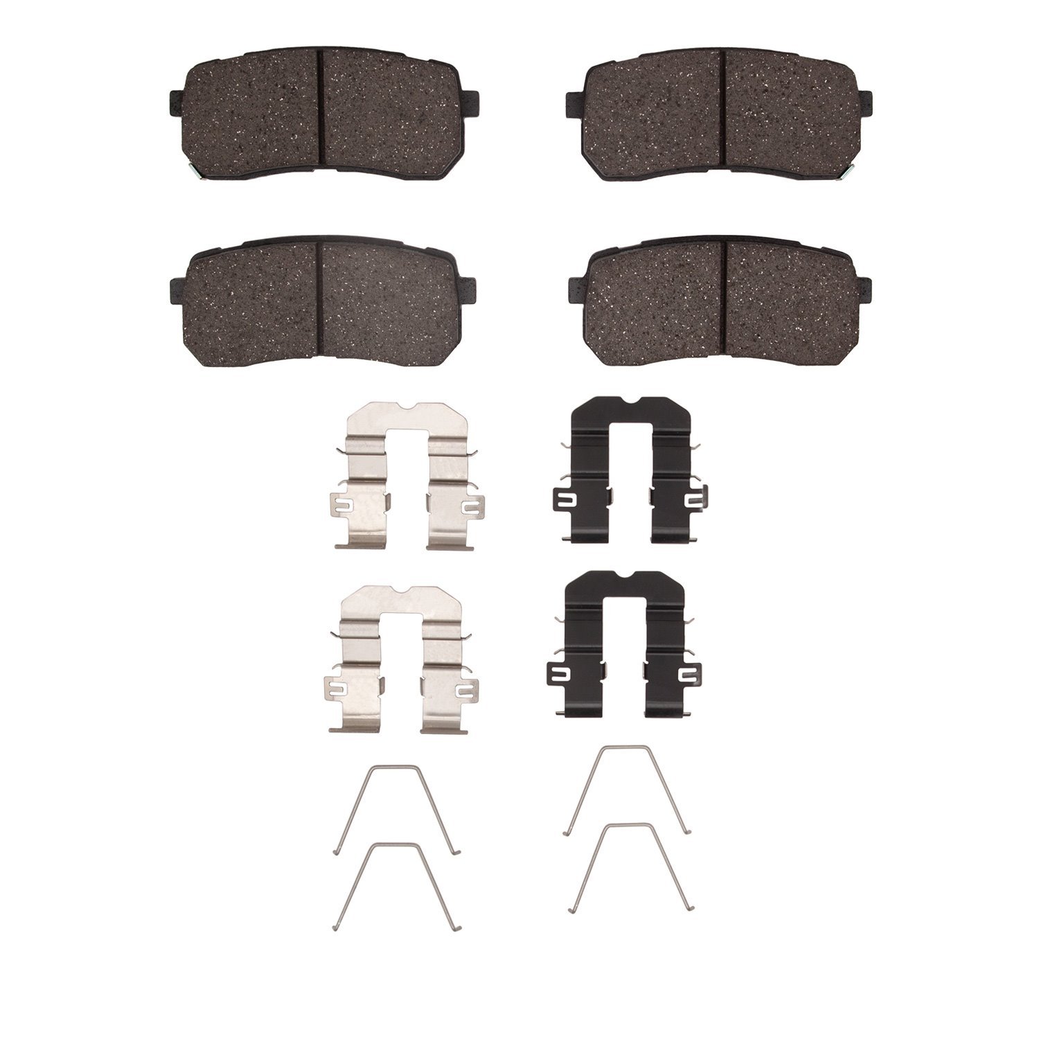 1551-2309-01 5000 Advanced Ceramic Brake Pads & Hardware Kit, 2015-2021 Kia/Hyundai/Genesis, Position: Rear