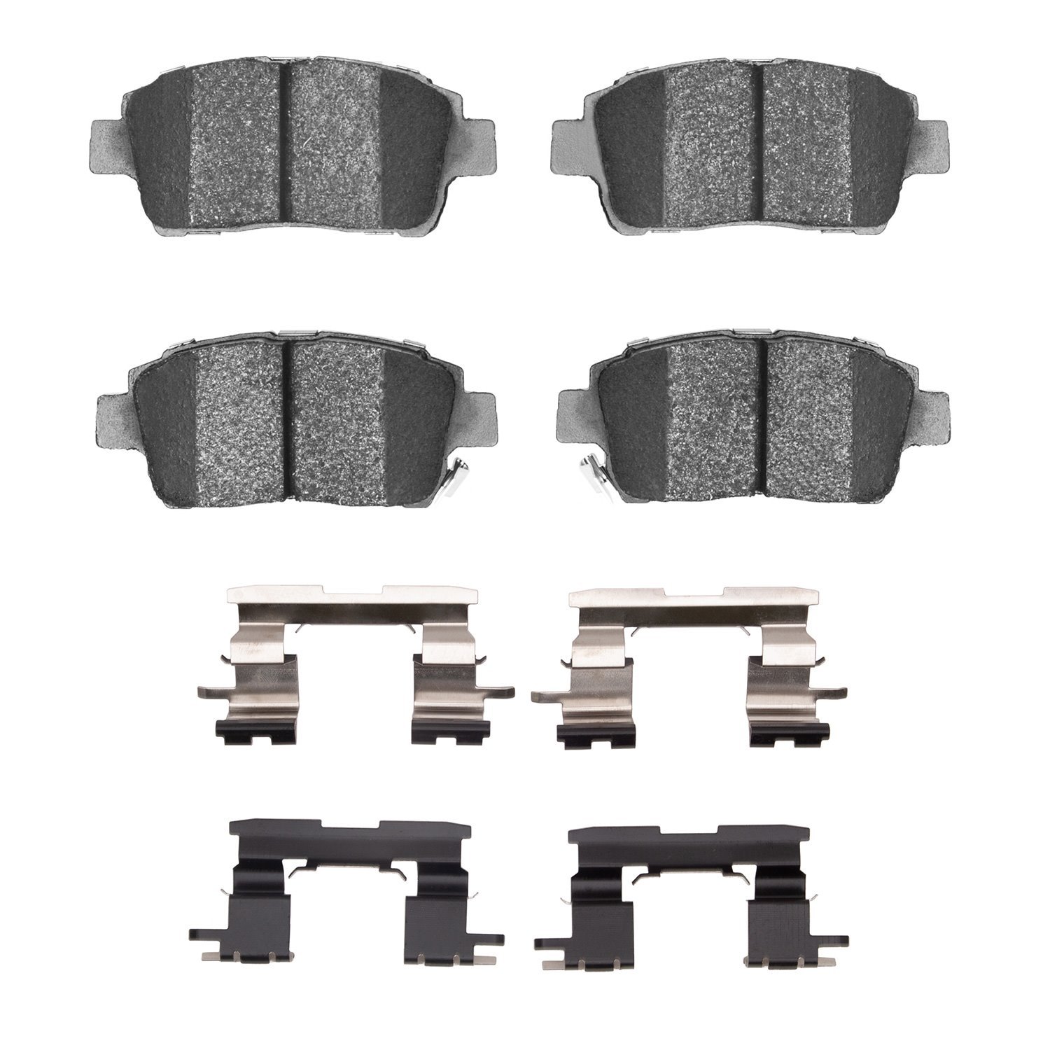 1552-0822-02 5000 Advanced Ceramic Brake Pads & Hardware Kit, 2000-2000 Lexus/Toyota/Scion, Position: Front