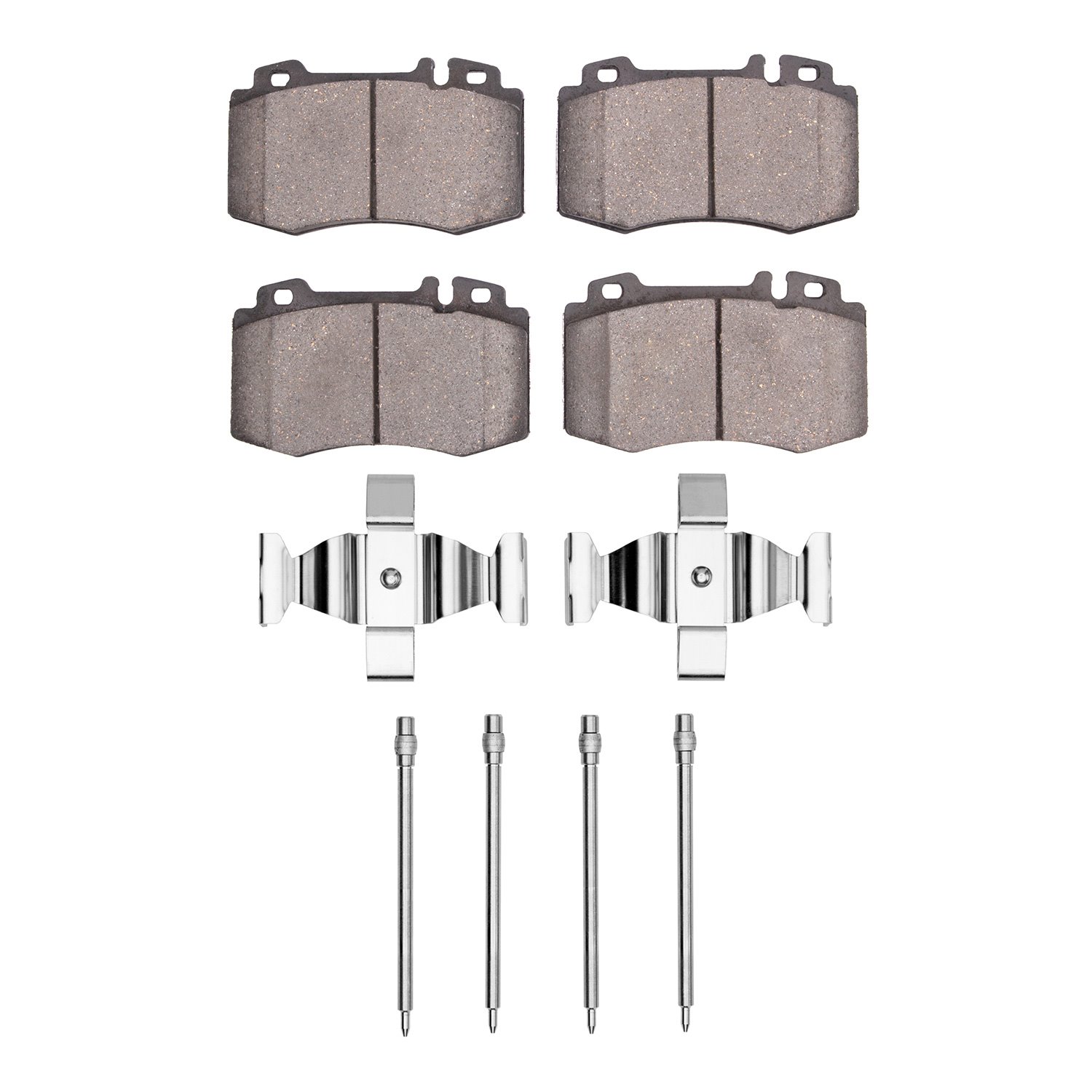 1552-0847-02 5000 Advanced Ceramic Brake Pads & Hardware Kit, 2003-2009 Mercedes-Benz, Position: Front