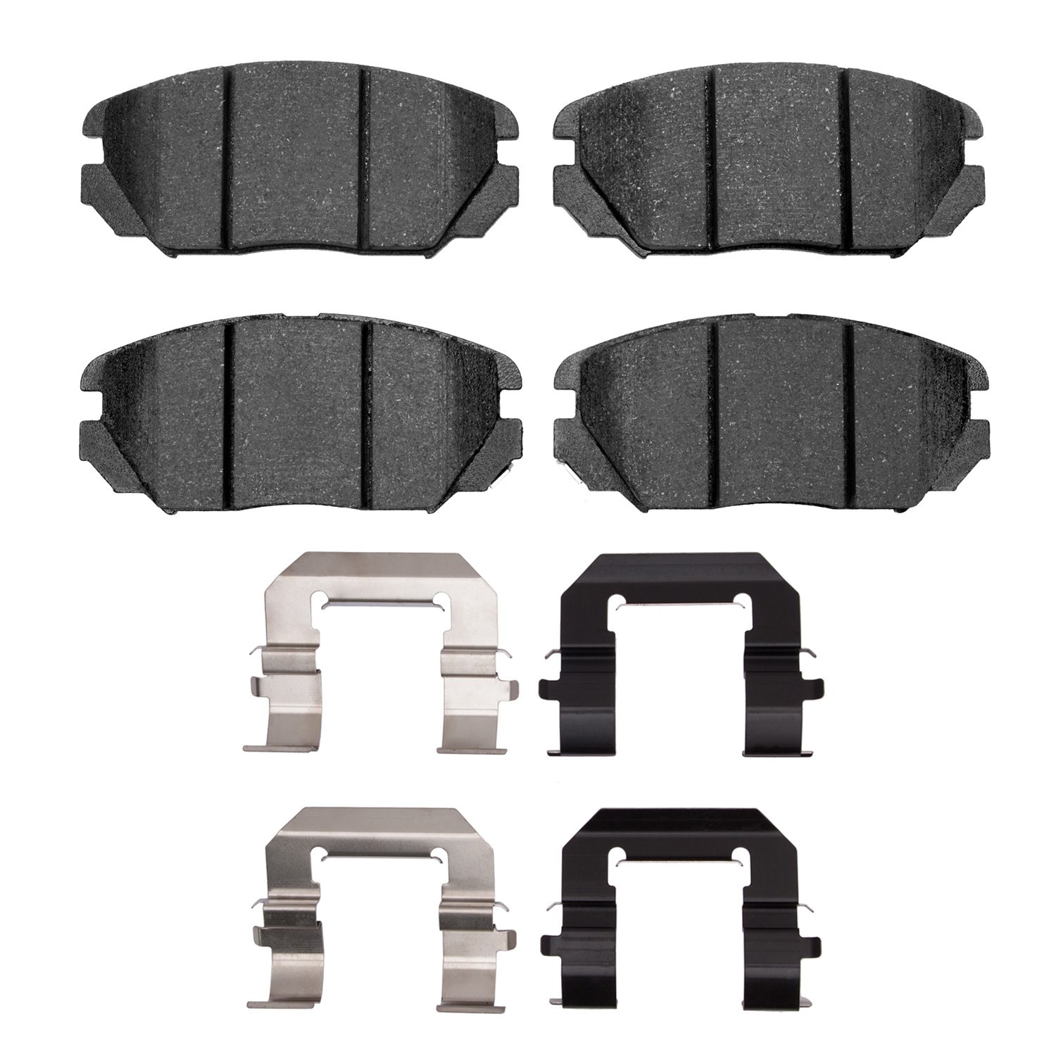 1552-1125-02 5000 Advanced Ceramic Brake Pads & Hardware Kit, 2011-2020 GM, Position: Front