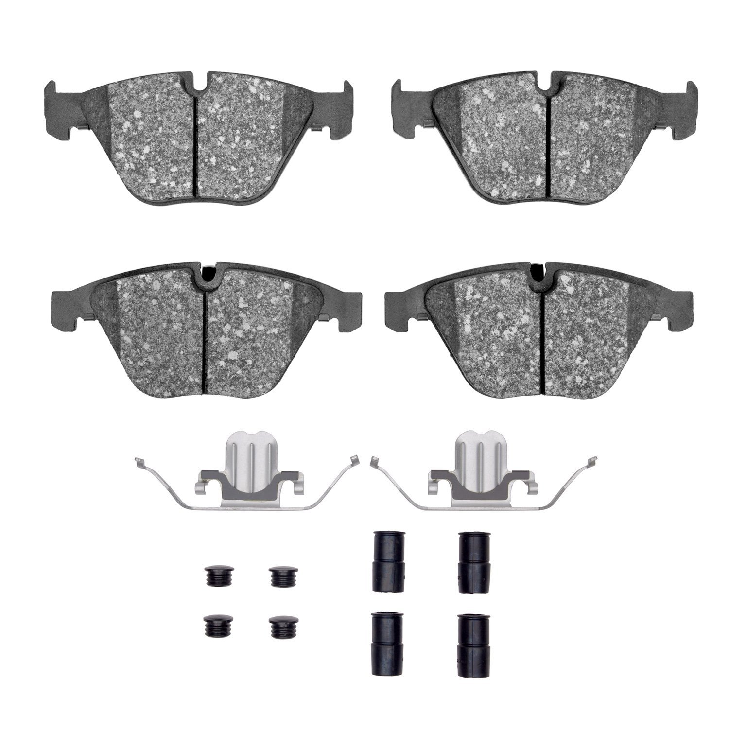 1552-1260-01 5000 Advanced Low-Metallic Brake Pads & Hardware Kit, 2008-2015 BMW, Position: Front
