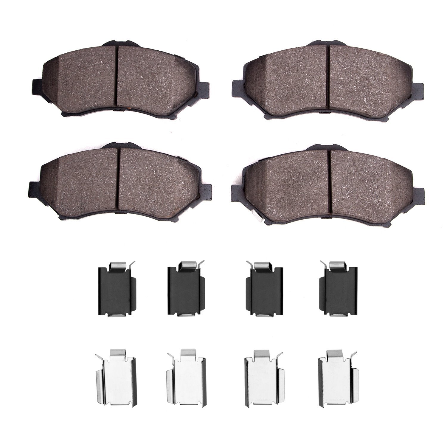 1552-1273-01 5000 Advanced Semi-Metallic Brake Pads & Hardware Kit, 2008-2012 Mopar, Position: Front