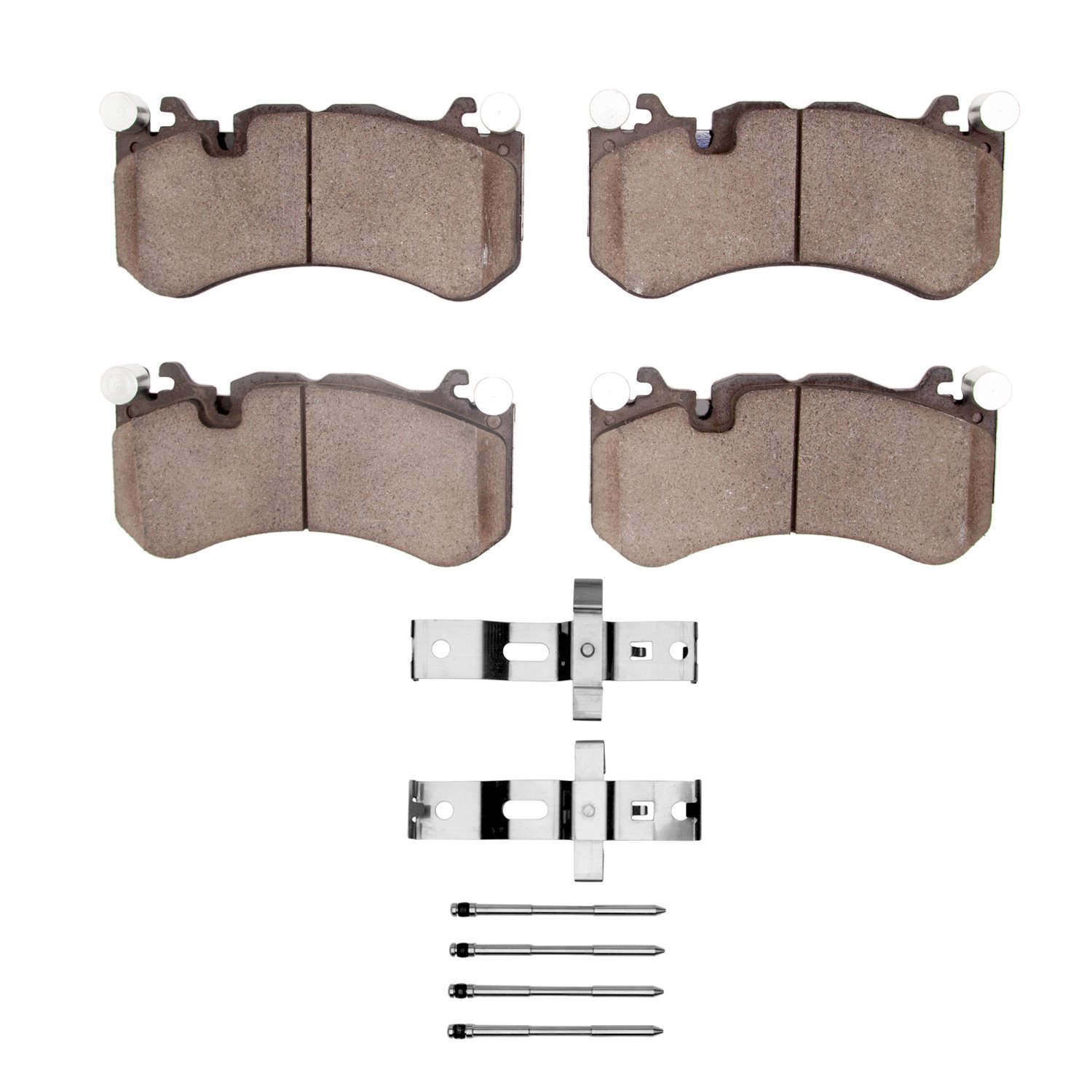 1552-1291-01 5000 Advanced Low-Metallic Brake Pads & Hardware Kit, Fits Select Mercedes-Benz, Position: Front