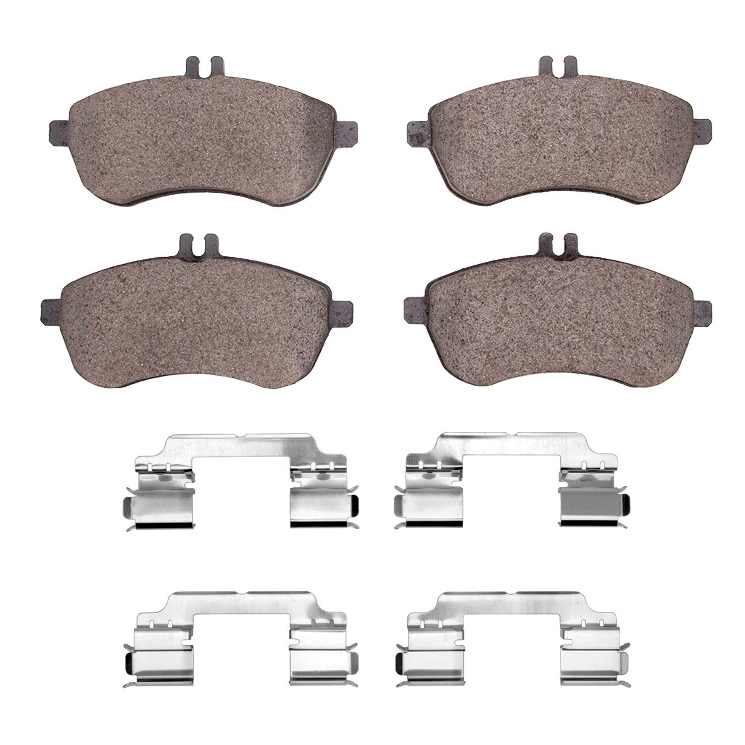1552-1340-01 5000 Advanced Low-Metallic Brake Pads & Hardware Kit, 2008-2015 Mercedes-Benz, Position: Front