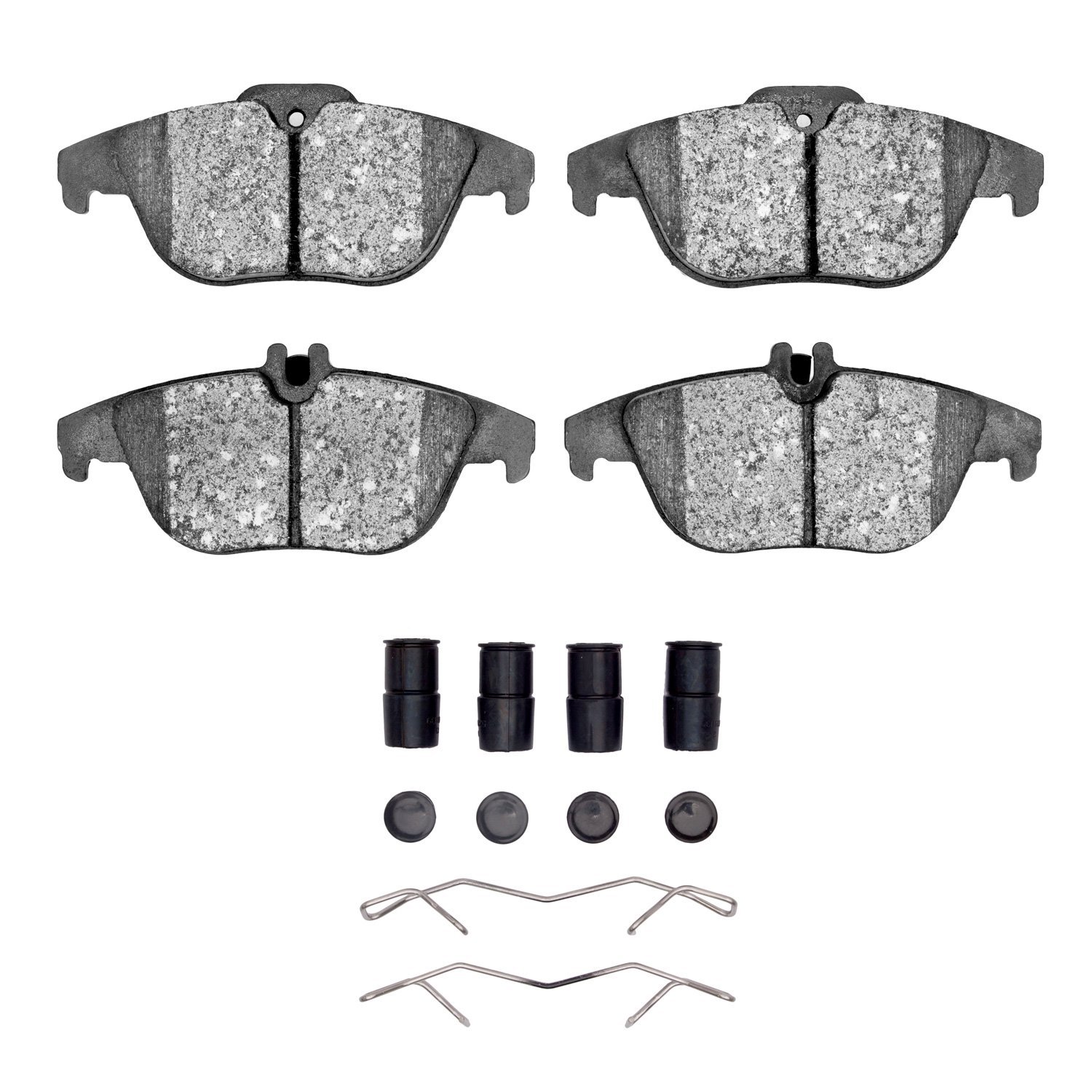 1552-1341-11 5000 Advanced Low-Metallic Brake Pads & Hardware Kit, 2010-2015 Mercedes-Benz, Position: Rear
